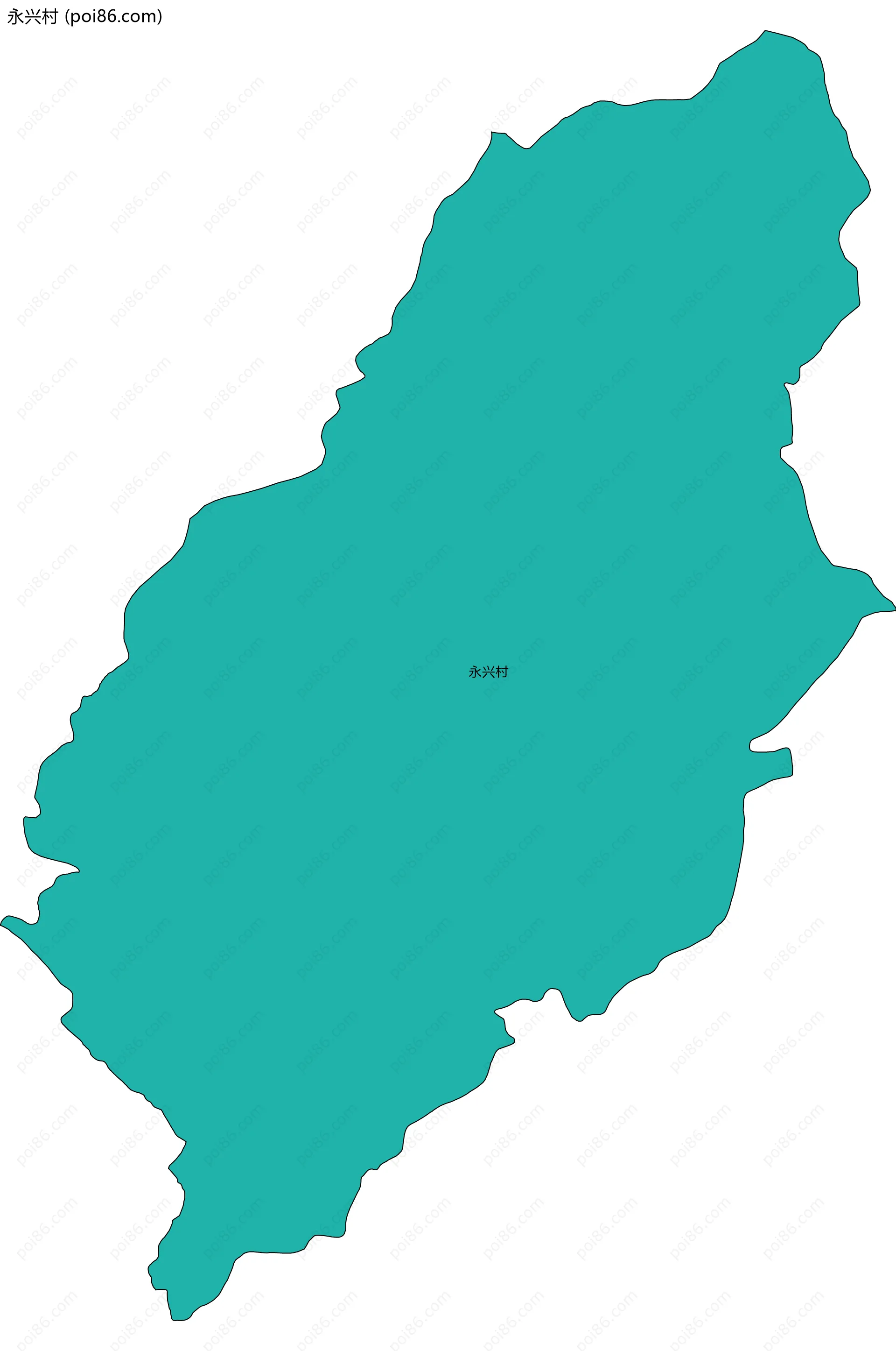 永兴村边界地图