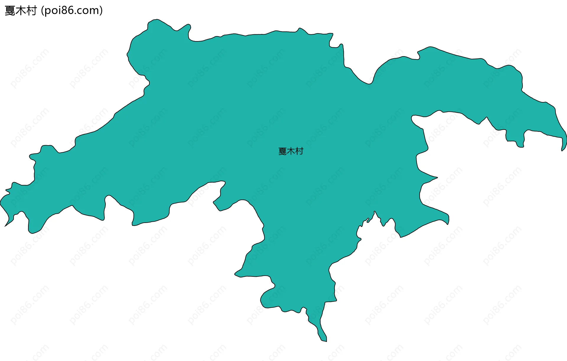 戛木村边界地图