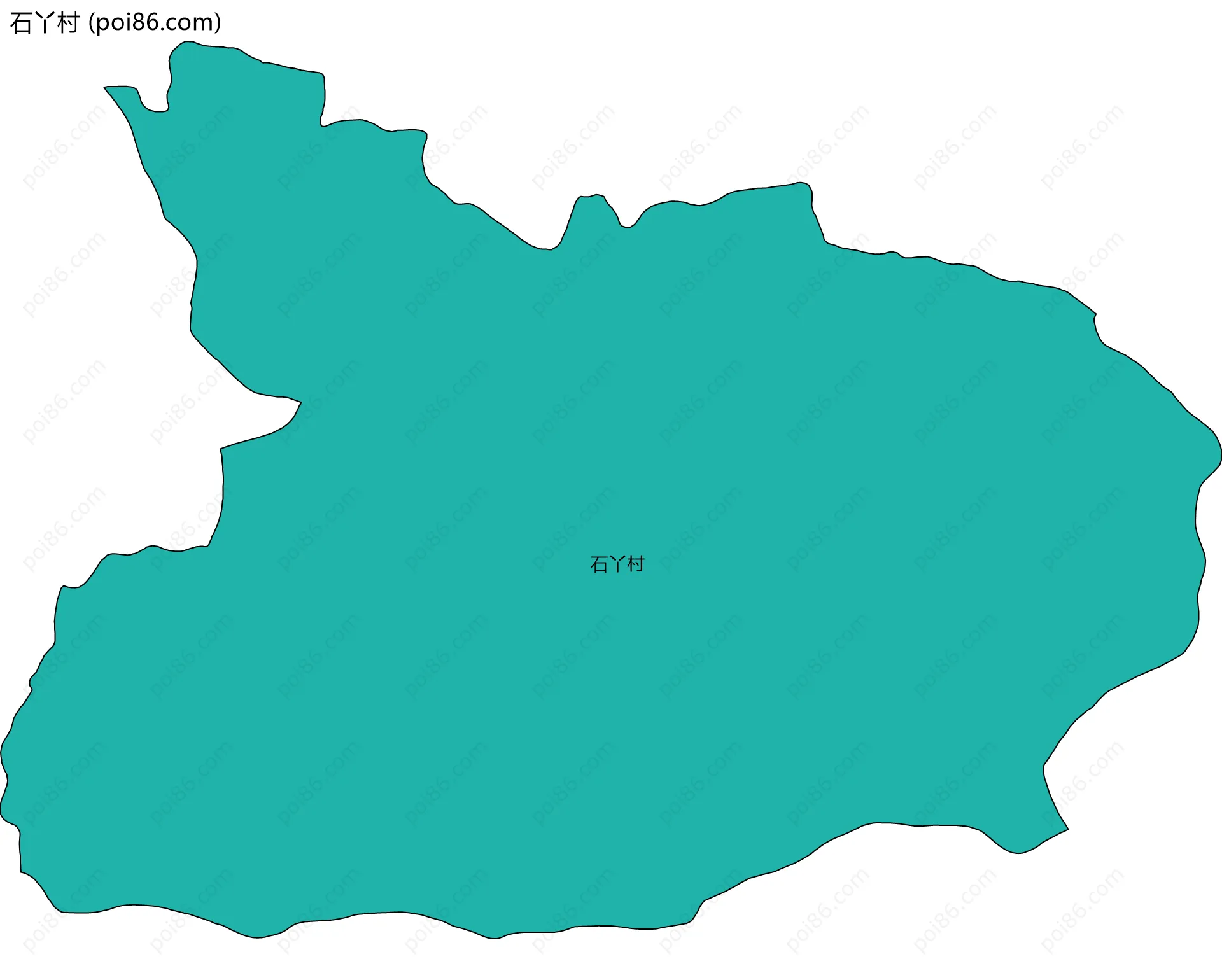 石丫村边界地图