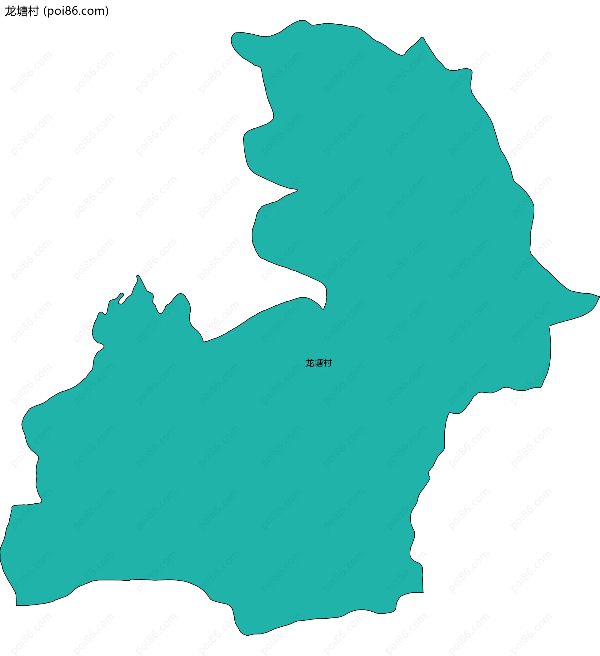 龙塘村边界地图