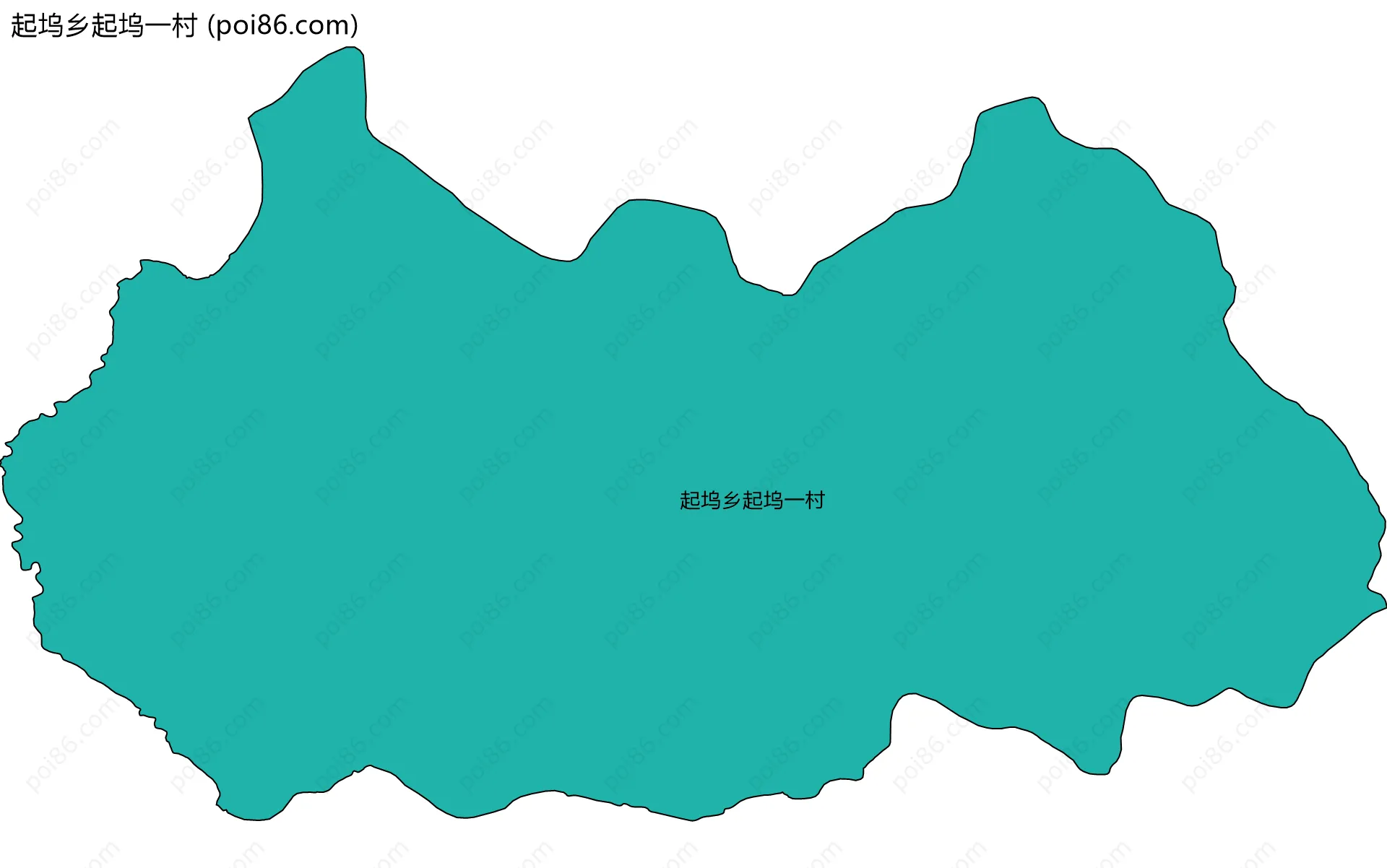 起坞乡起坞一村边界地图