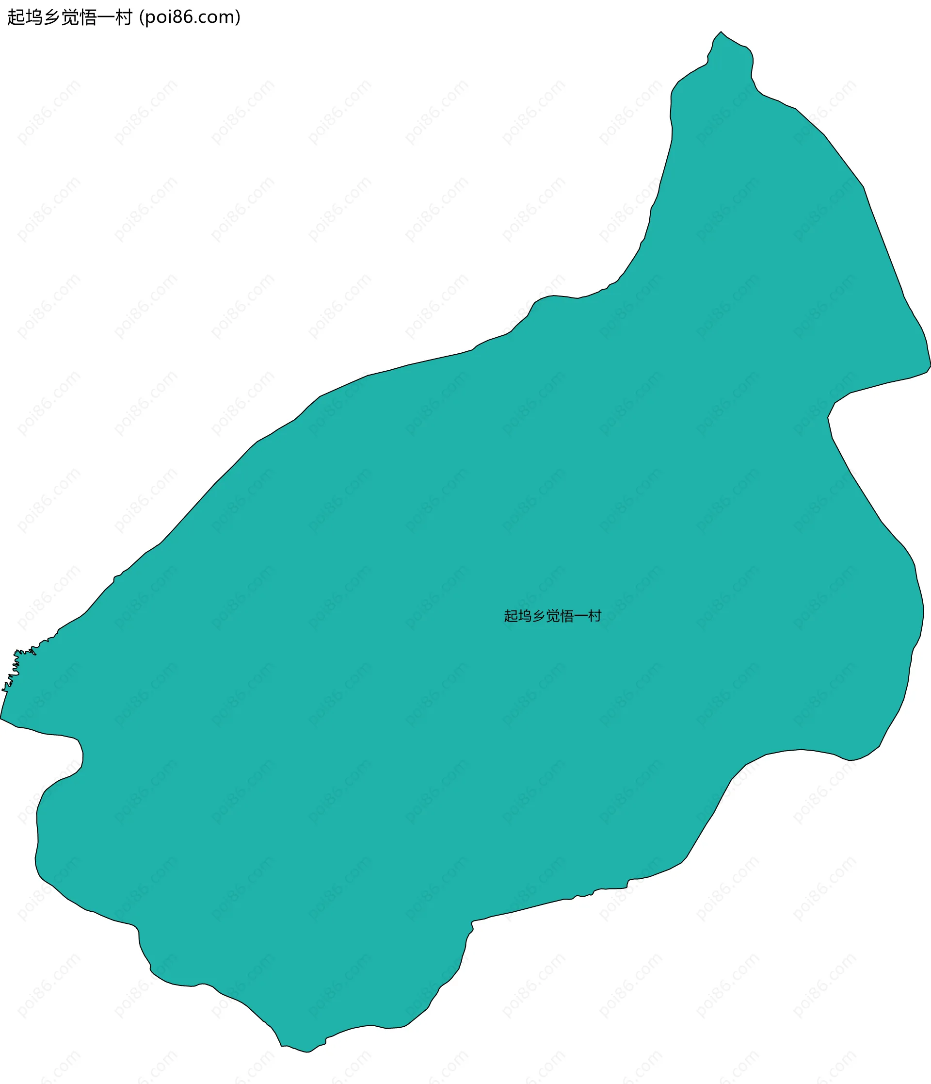 起坞乡觉悟一村边界地图