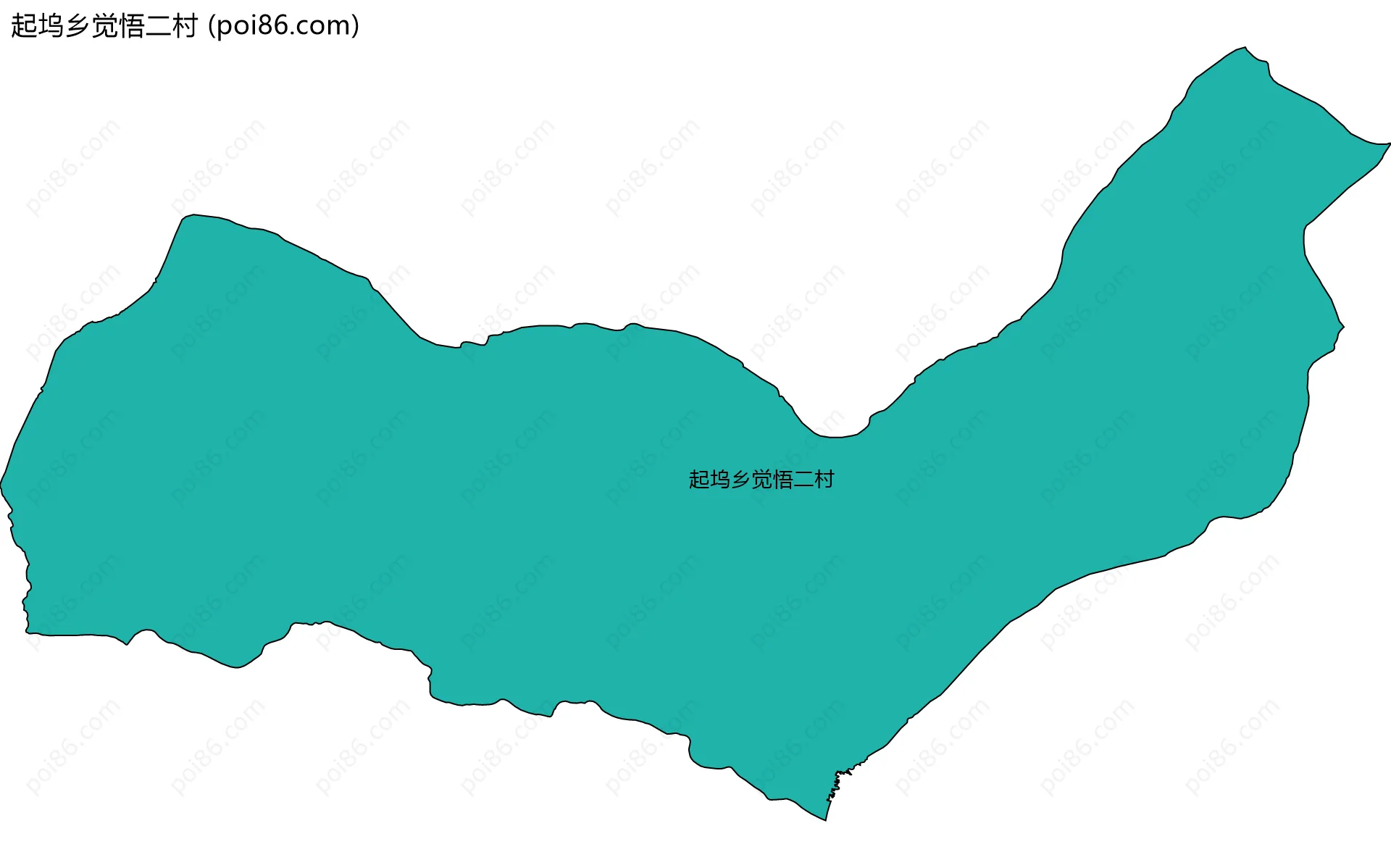 起坞乡觉悟二村边界地图
