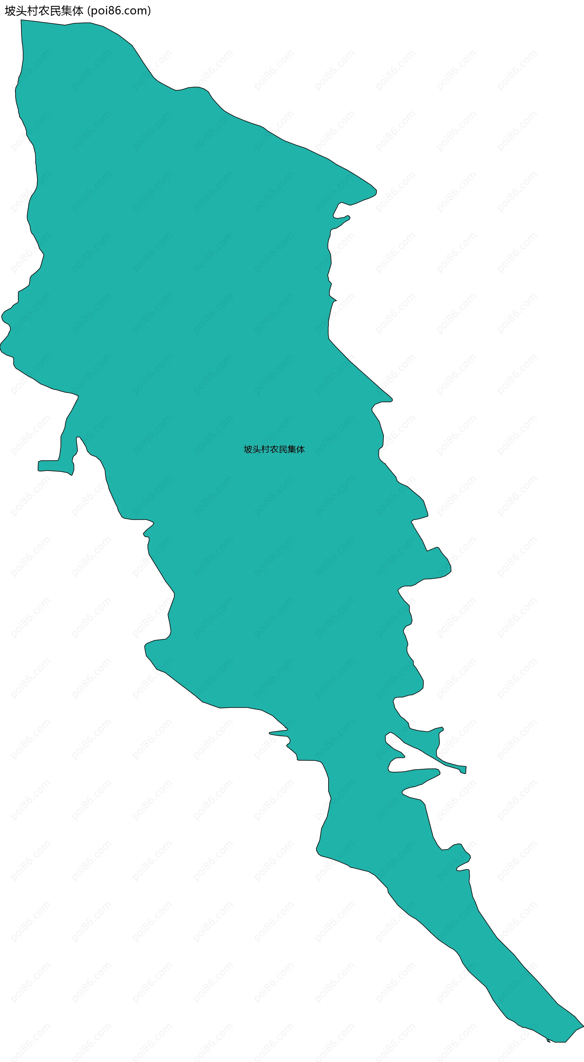 坡头村农民集体边界地图