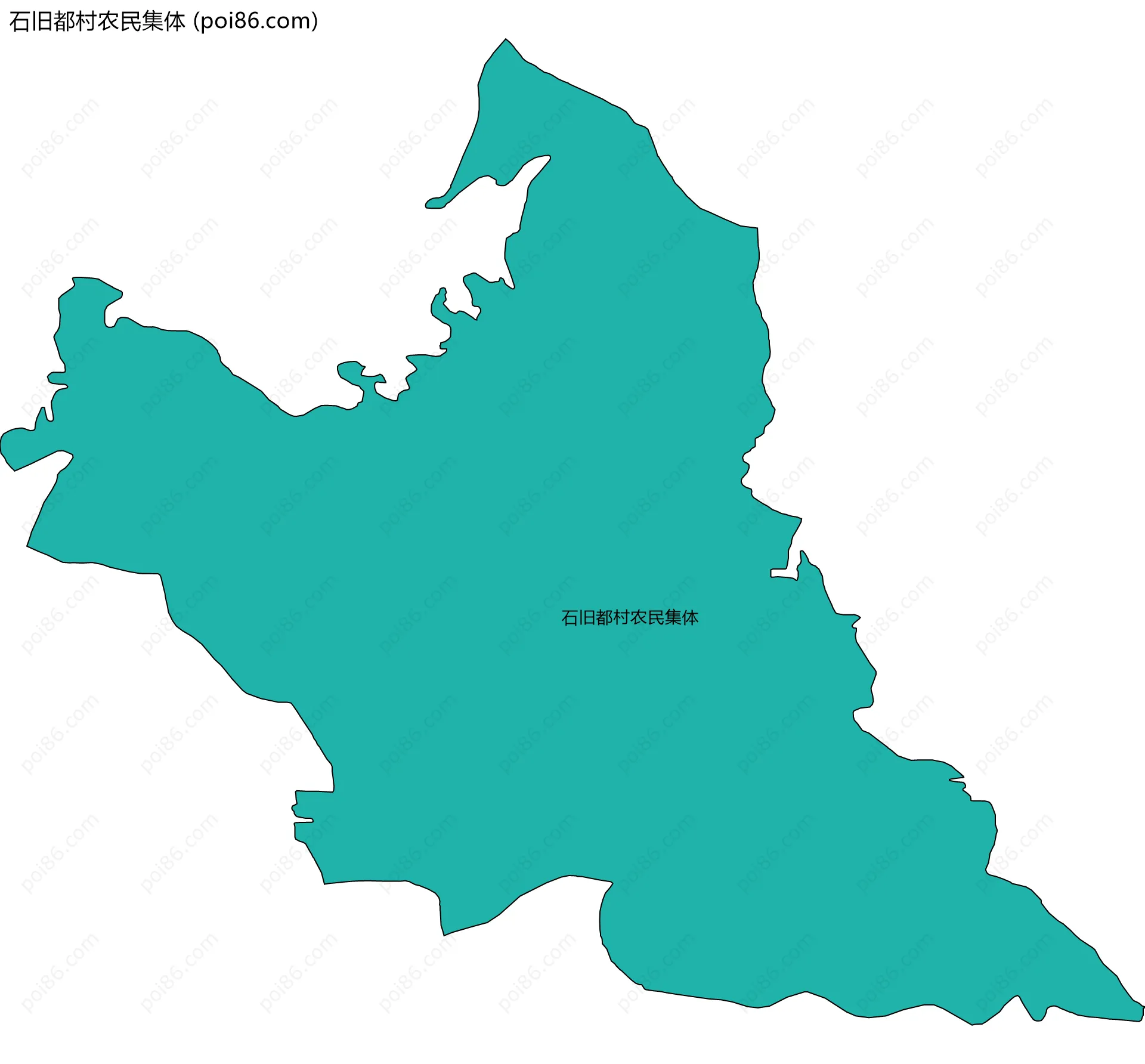 石旧都村农民集体边界地图