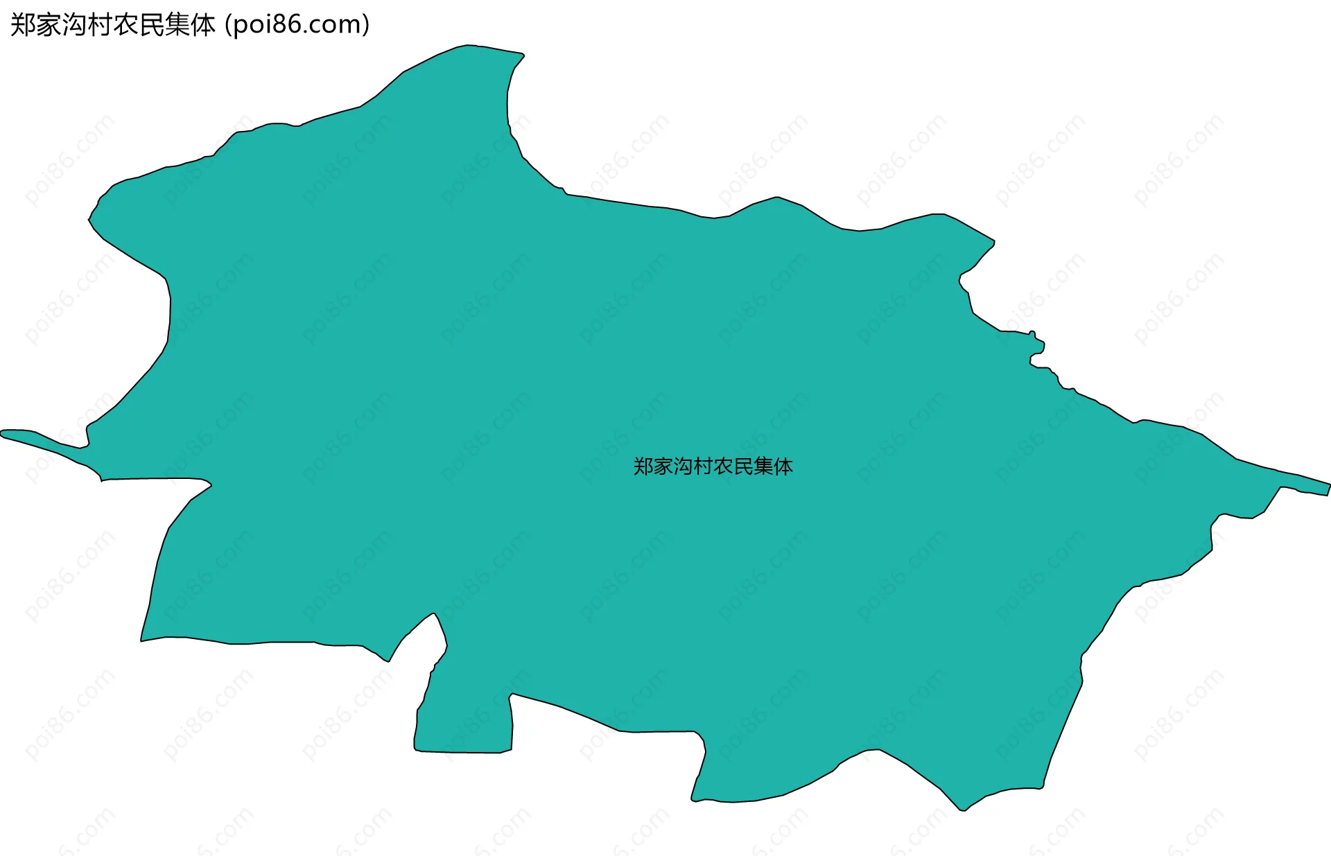 郑家沟村农民集体边界地图