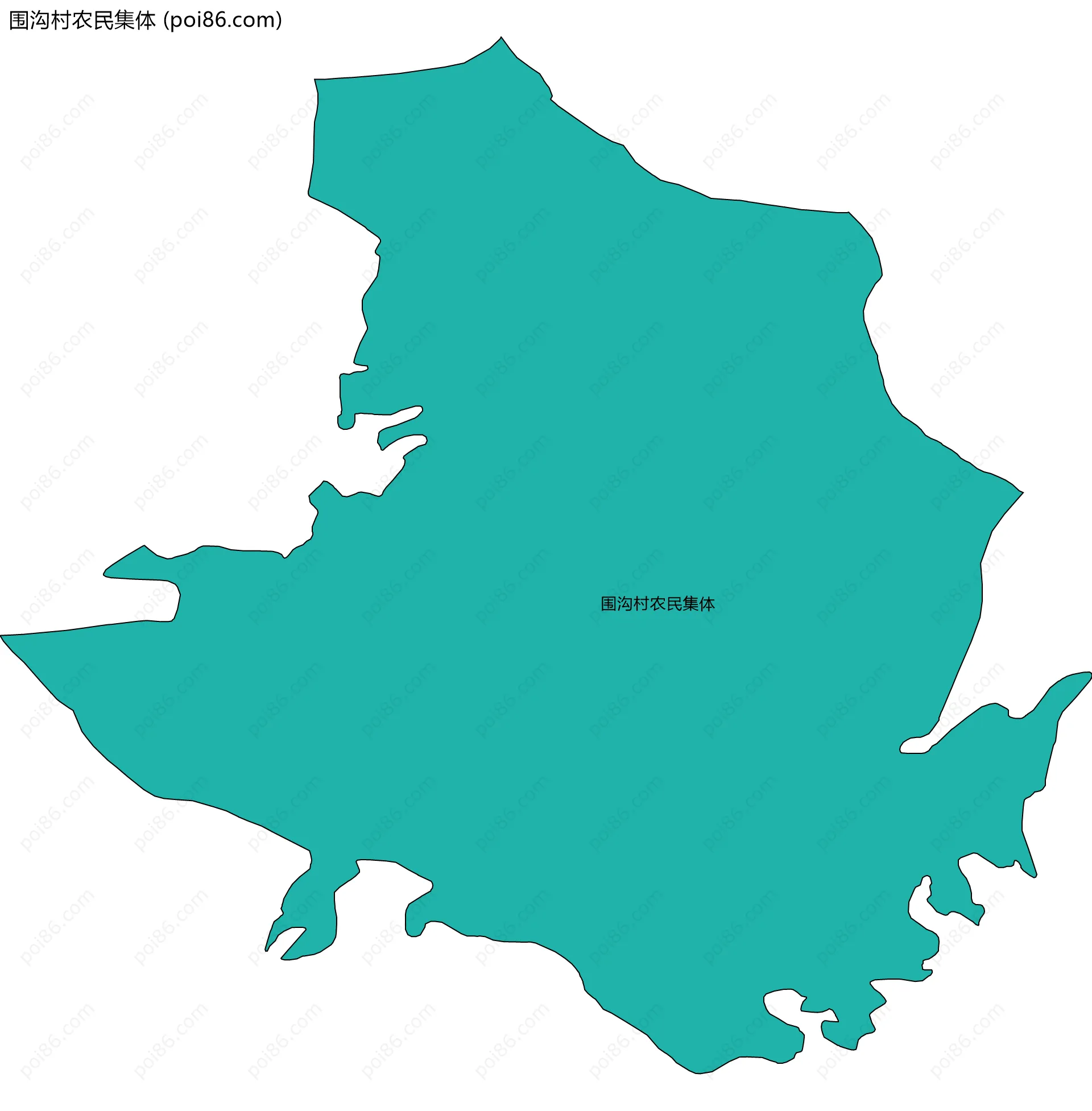 围沟村农民集体边界地图