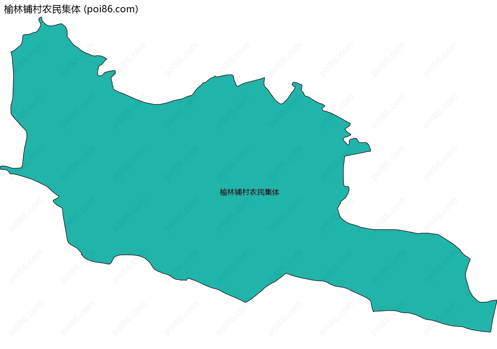 榆林铺村农民集体边界地图
