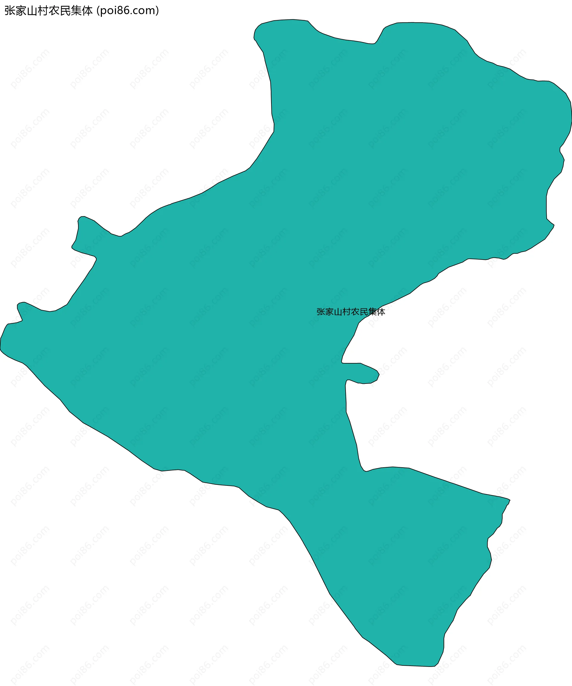 张家山村农民集体边界地图