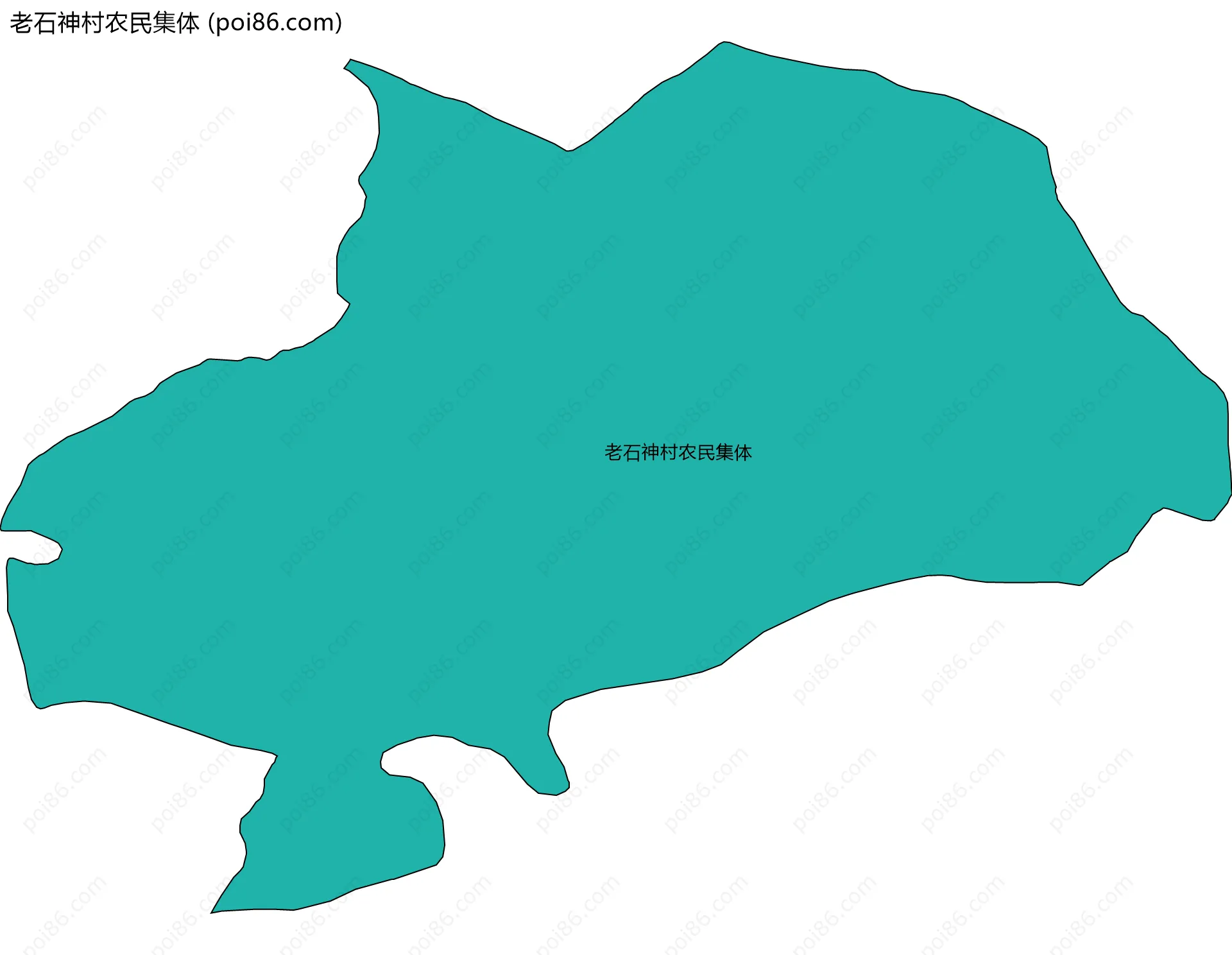 老石神村农民集体边界地图