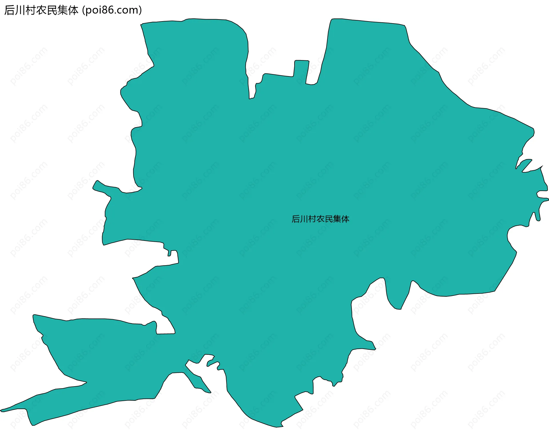 后川村农民集体边界地图