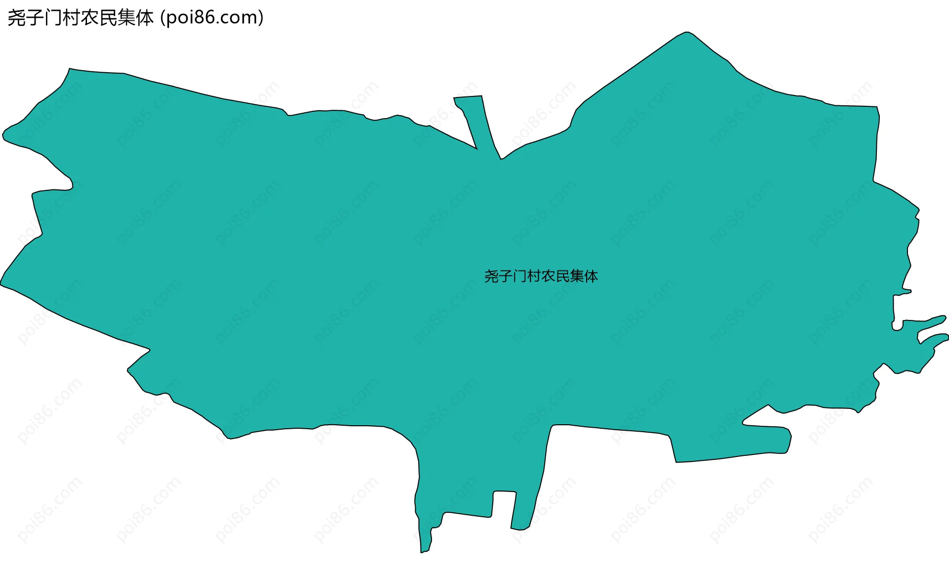 尧子门村农民集体边界地图