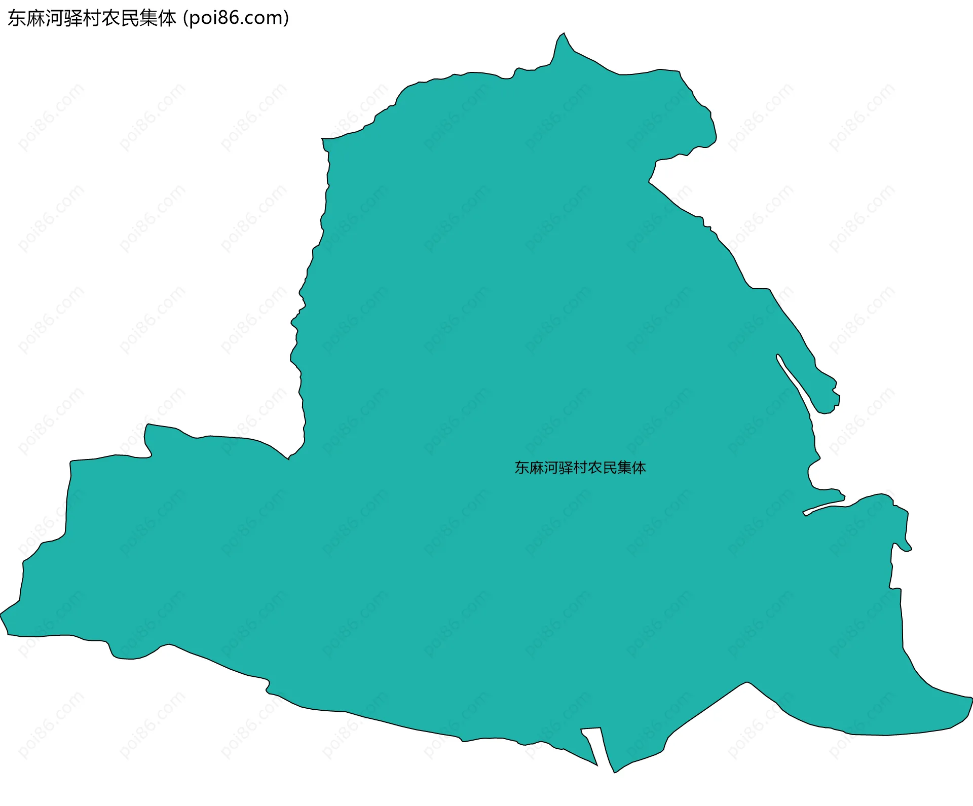 东麻河驿村农民集体边界地图