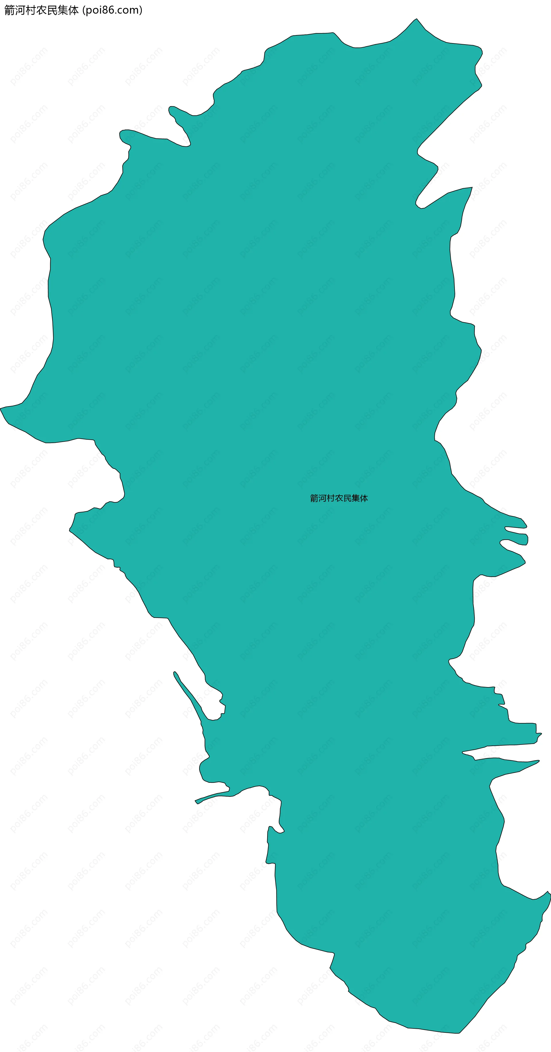 箭河村农民集体边界地图