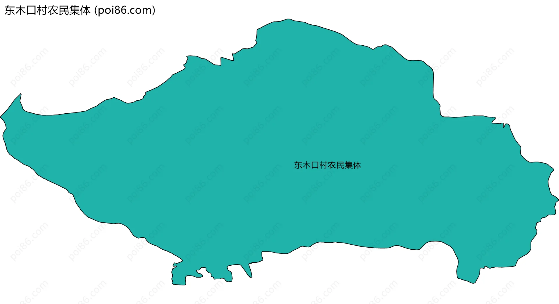 东木口村农民集体边界地图