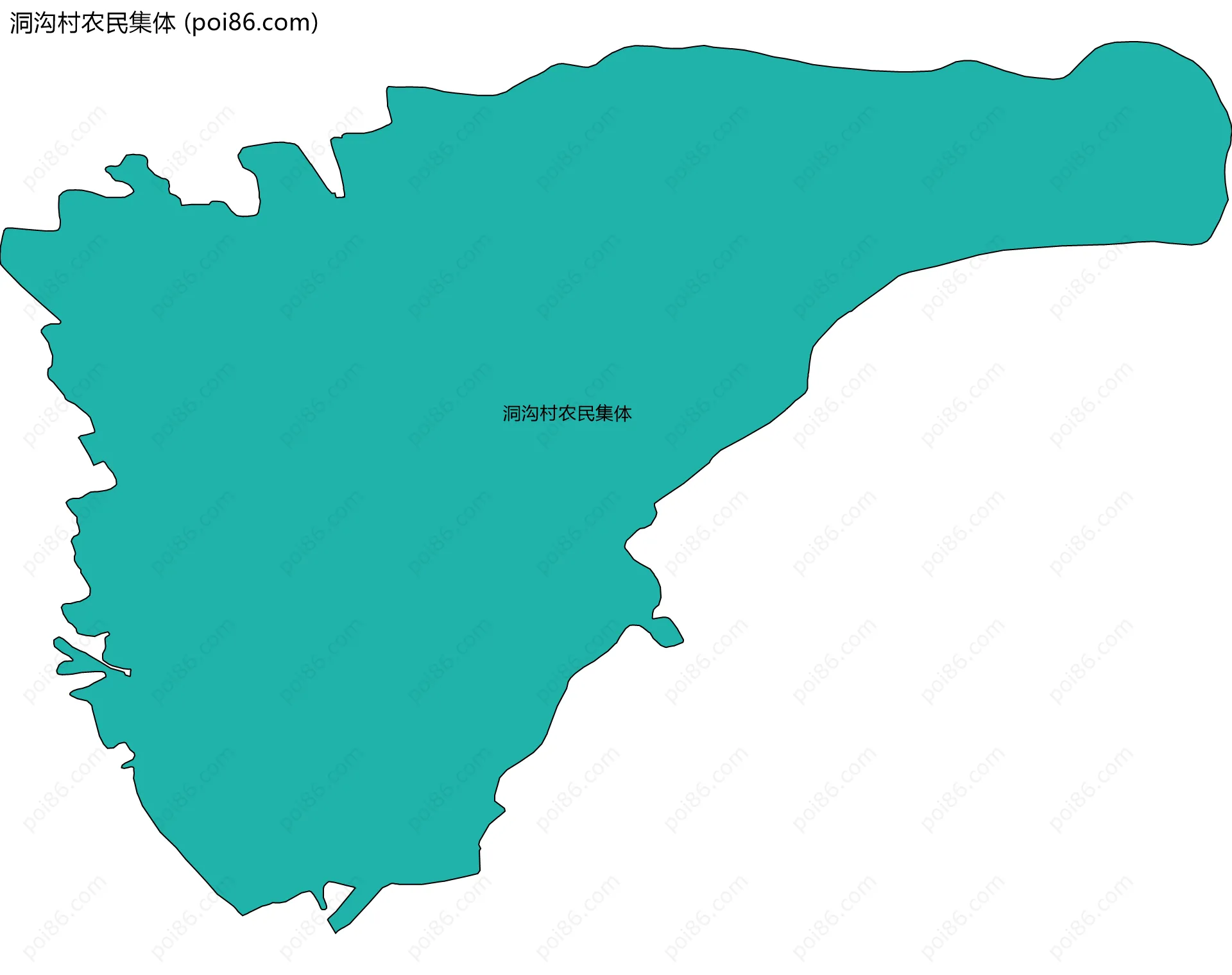 洞沟村农民集体边界地图