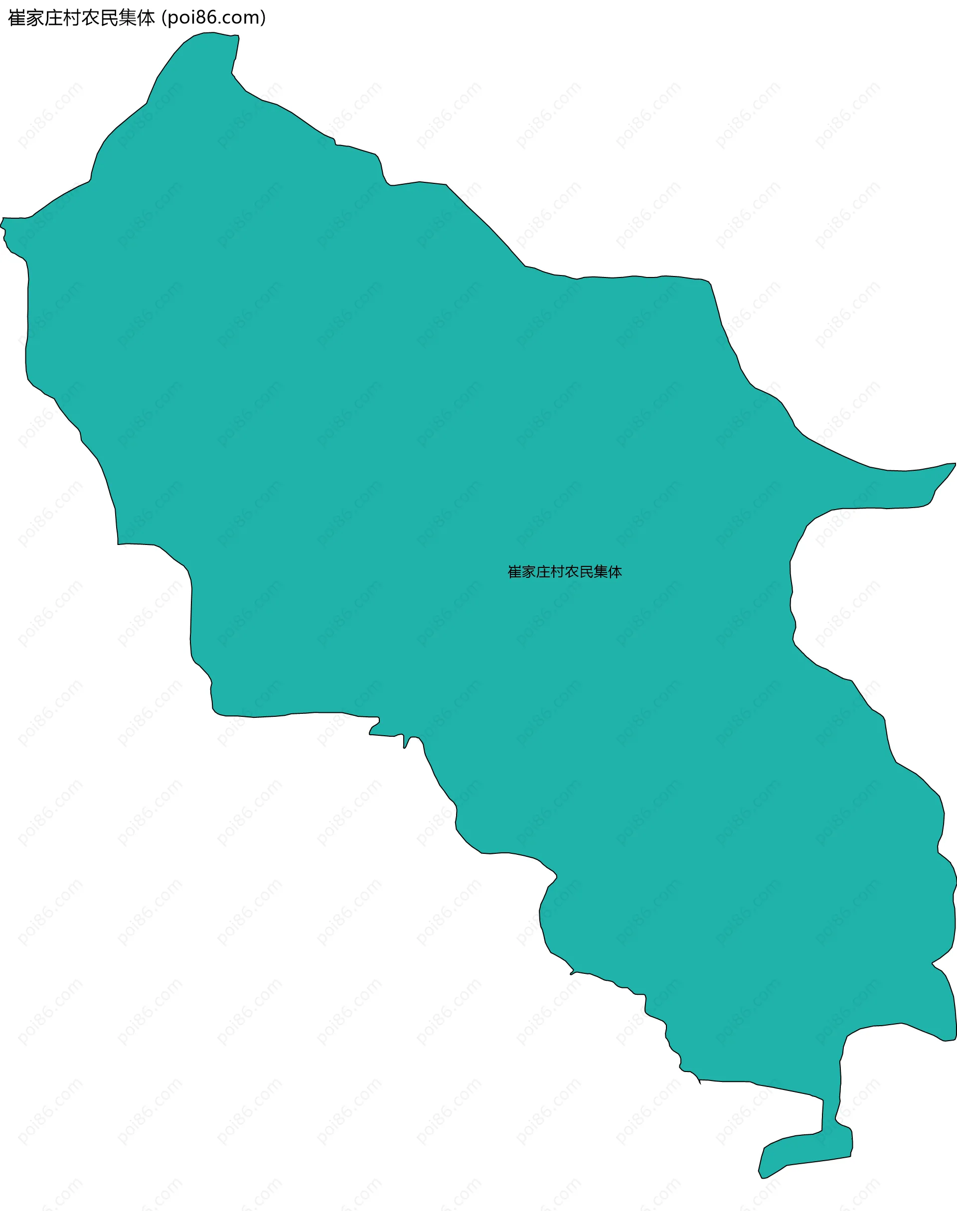 崔家庄村农民集体边界地图