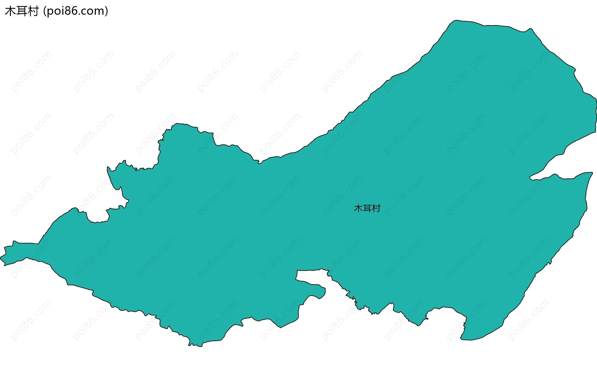 木耳村边界地图