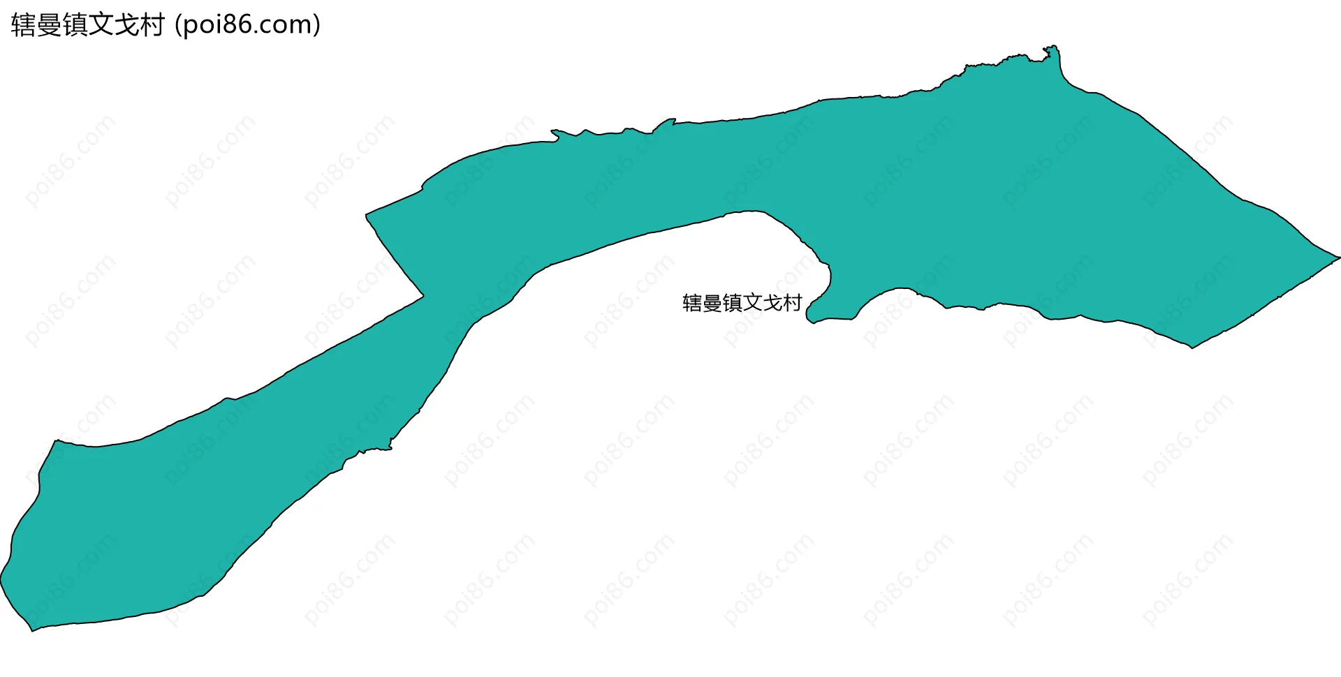 辖曼镇文戈村边界地图