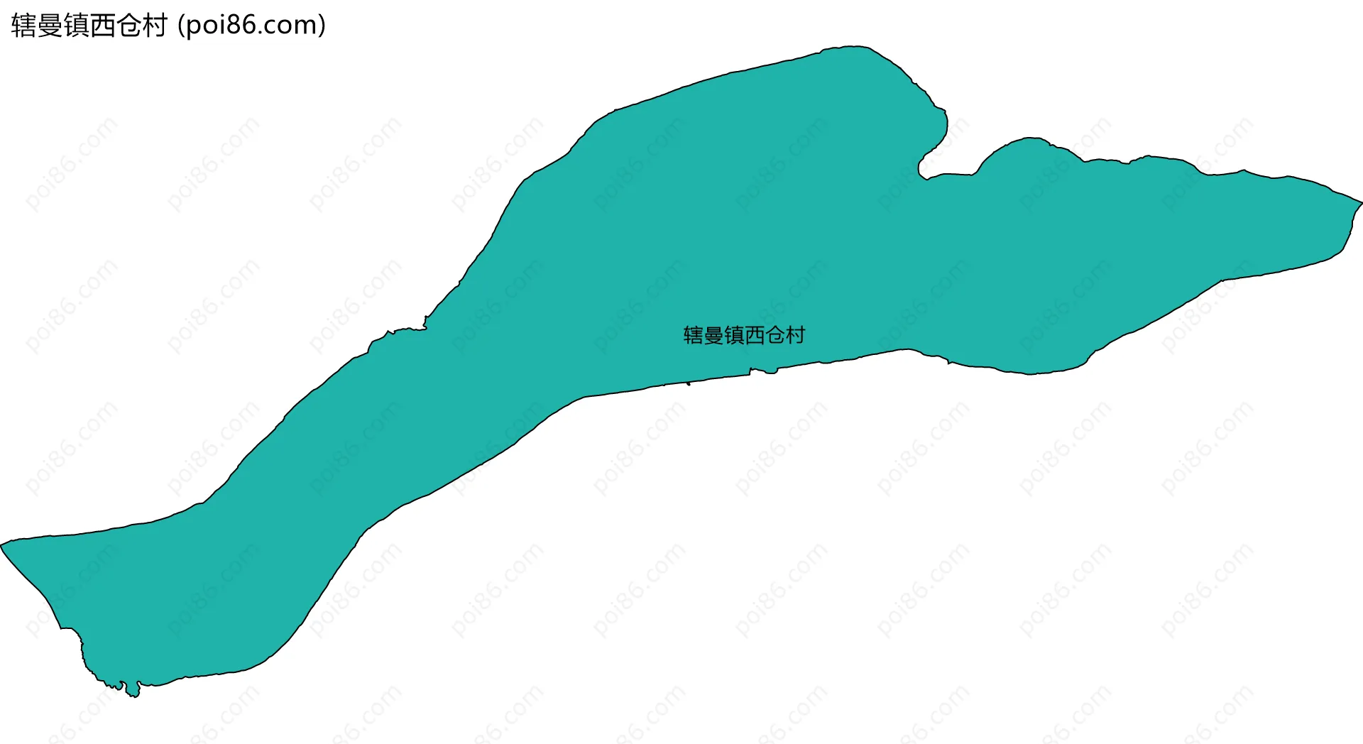辖曼镇西仓村边界地图