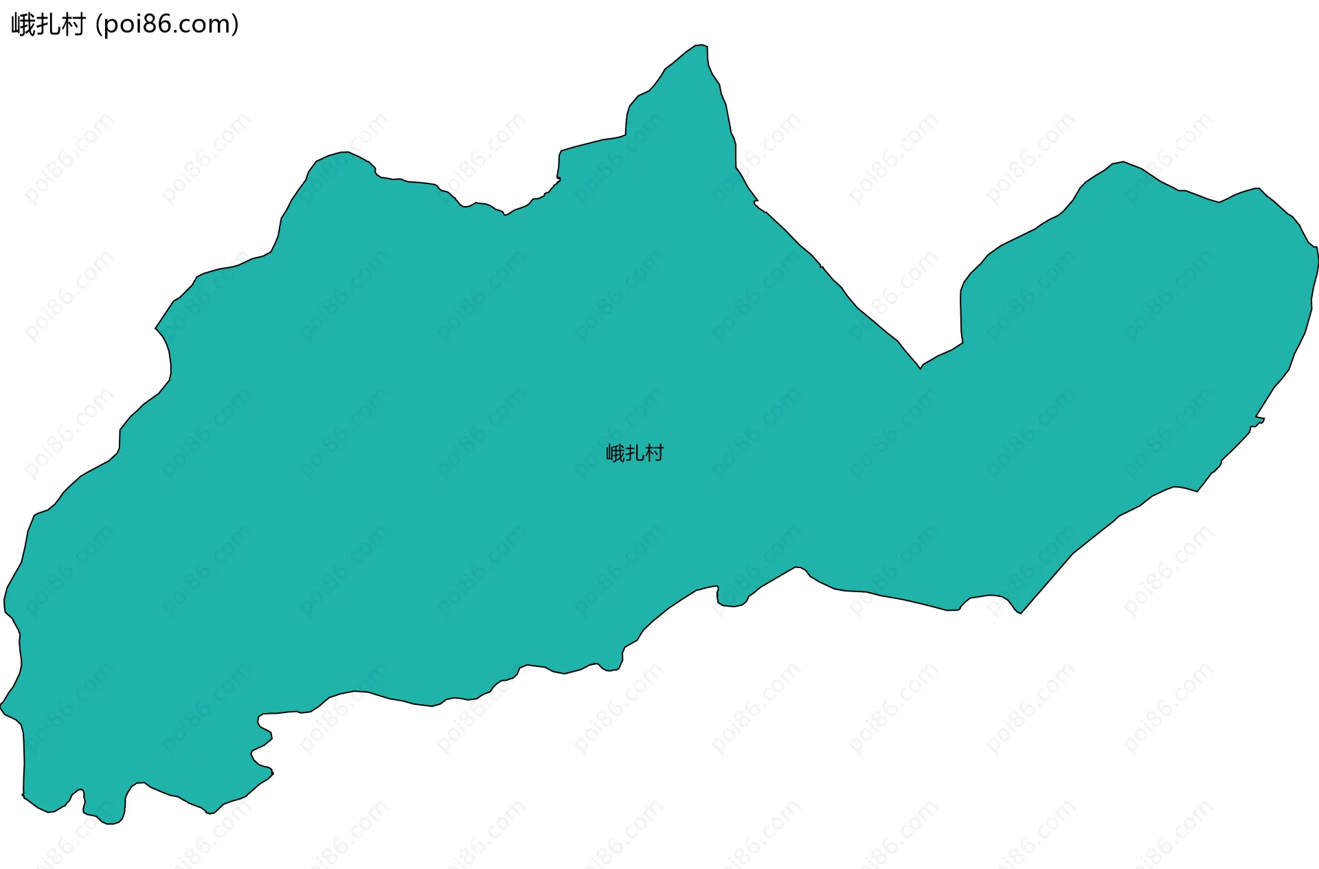 峨扎村边界地图