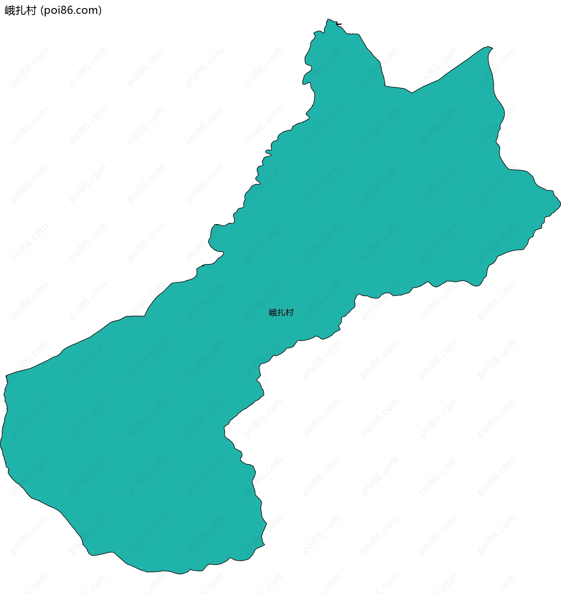 峨扎村边界地图