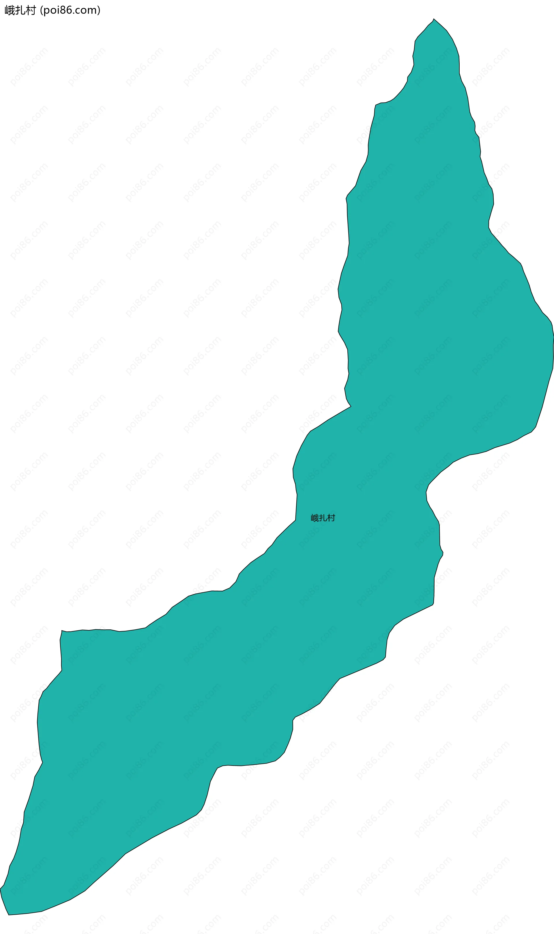 峨扎村边界地图