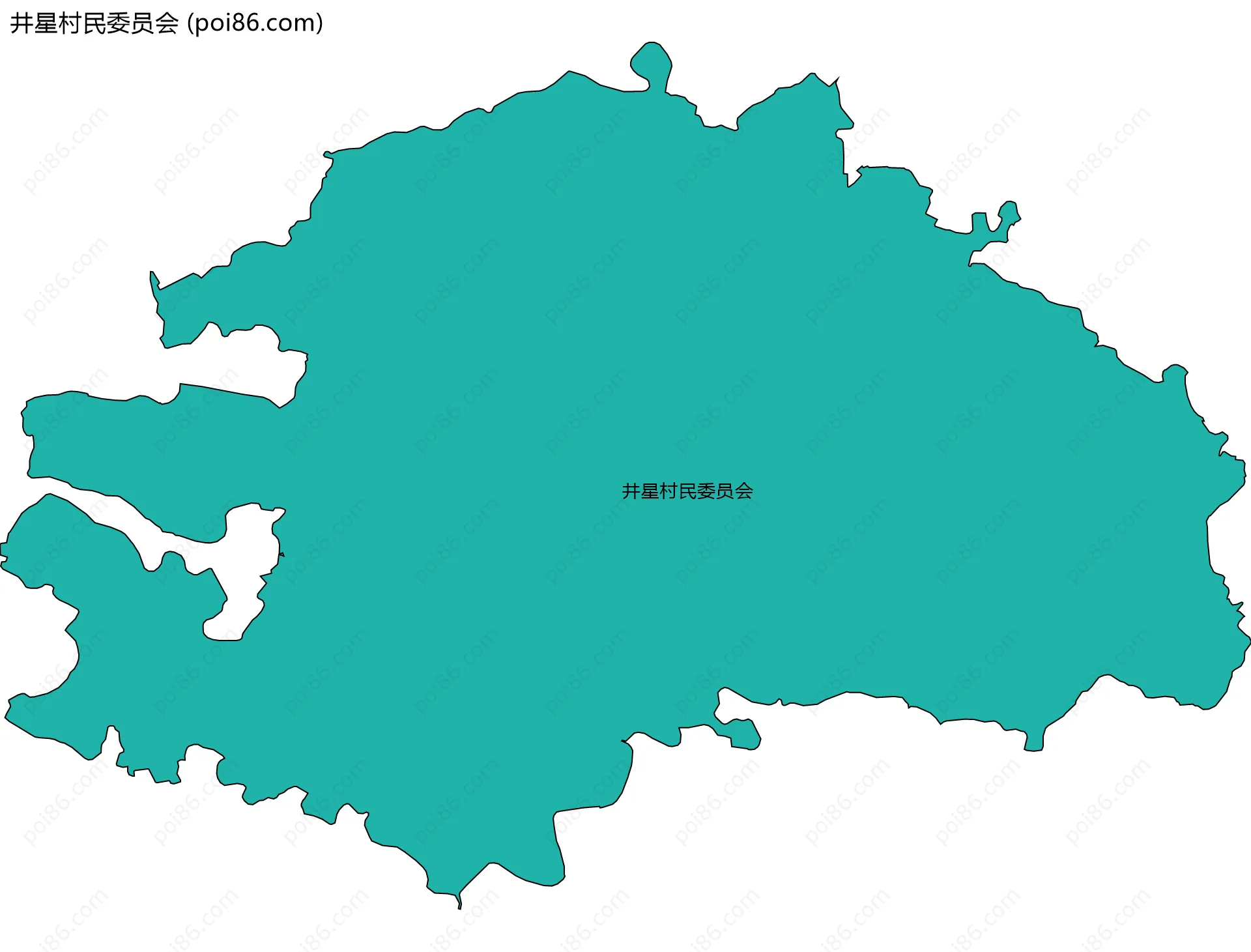 井星村民委员会边界地图