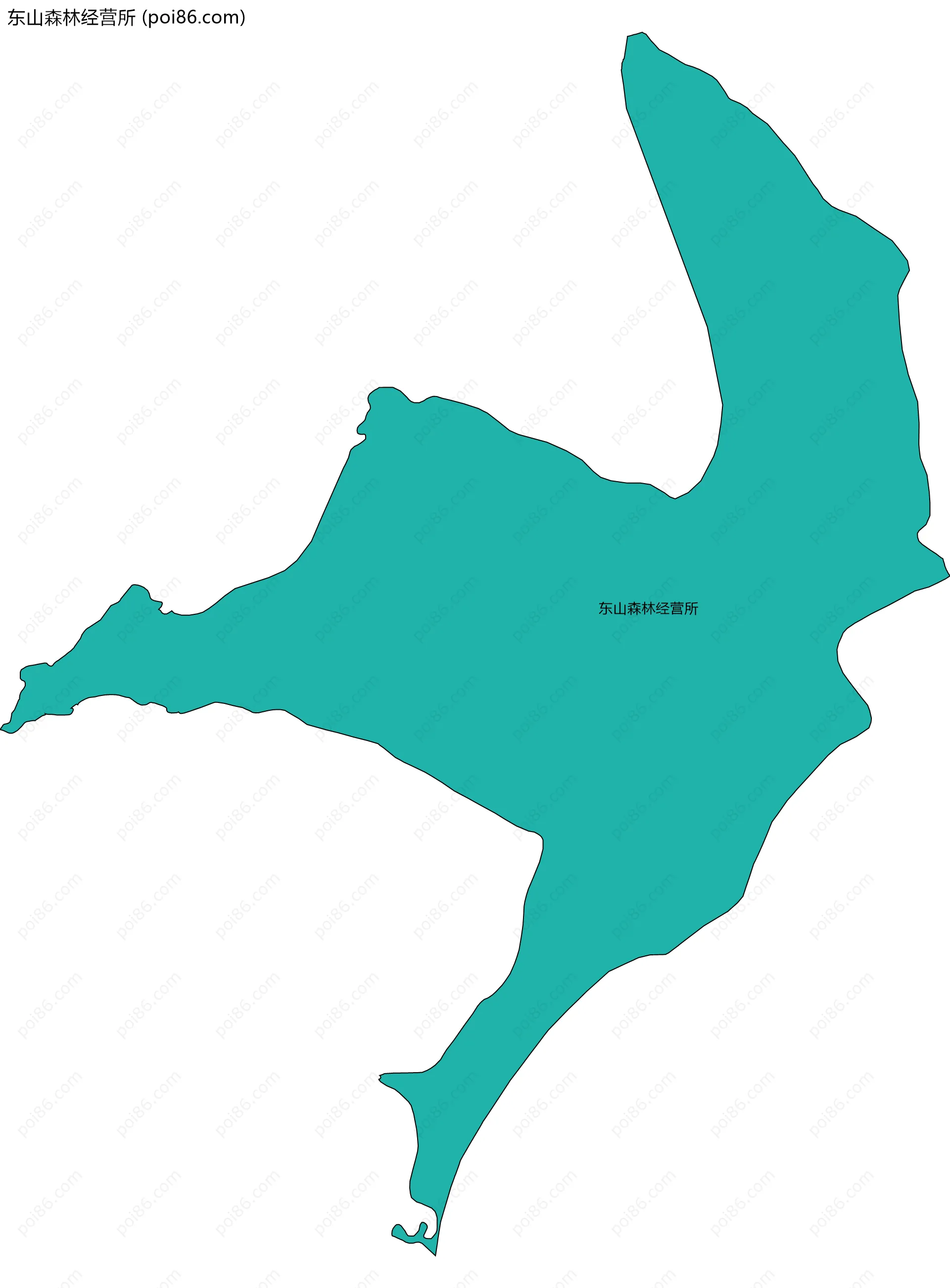 东山森林经营所边界地图