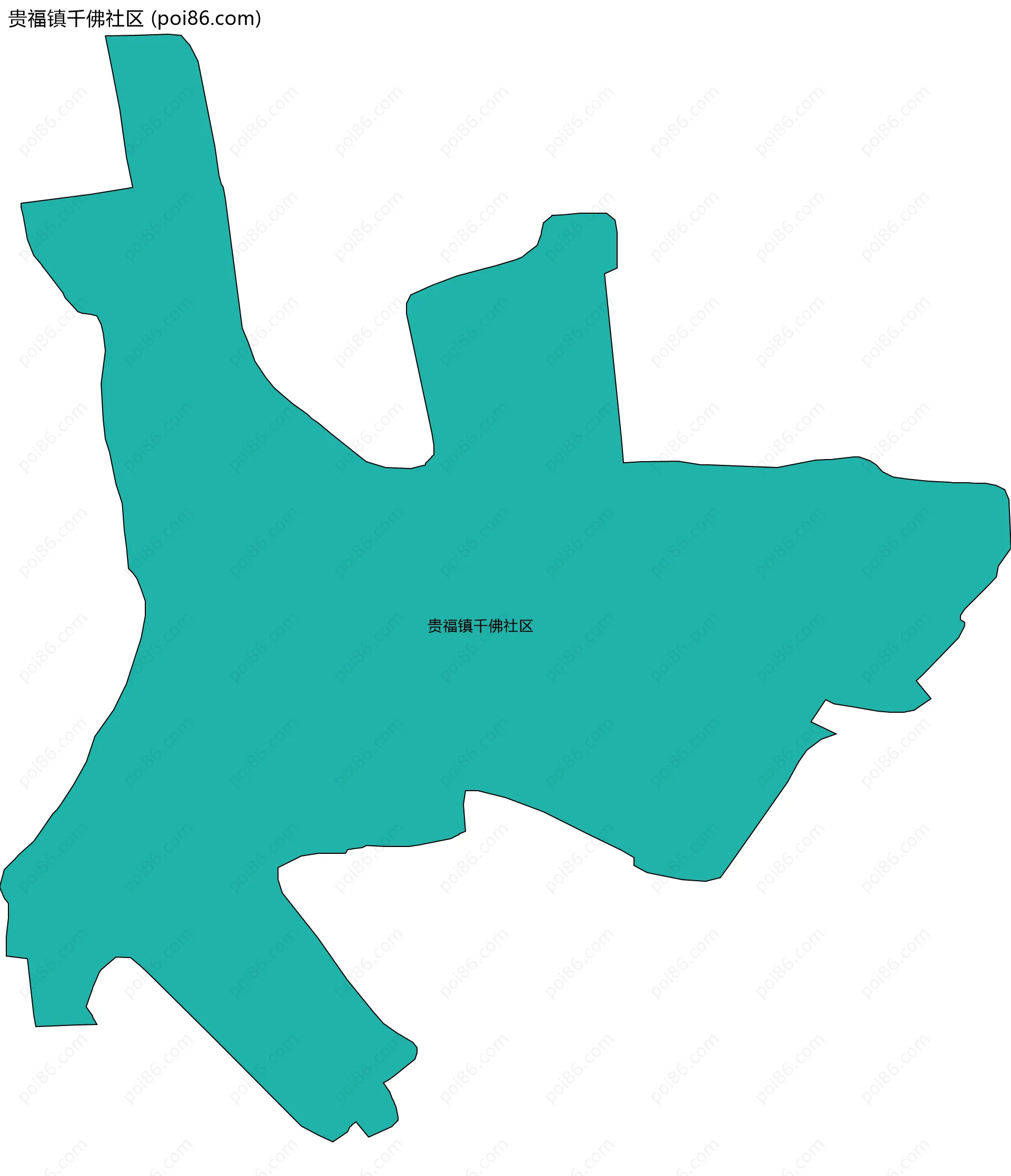 贵福镇千佛社区边界地图