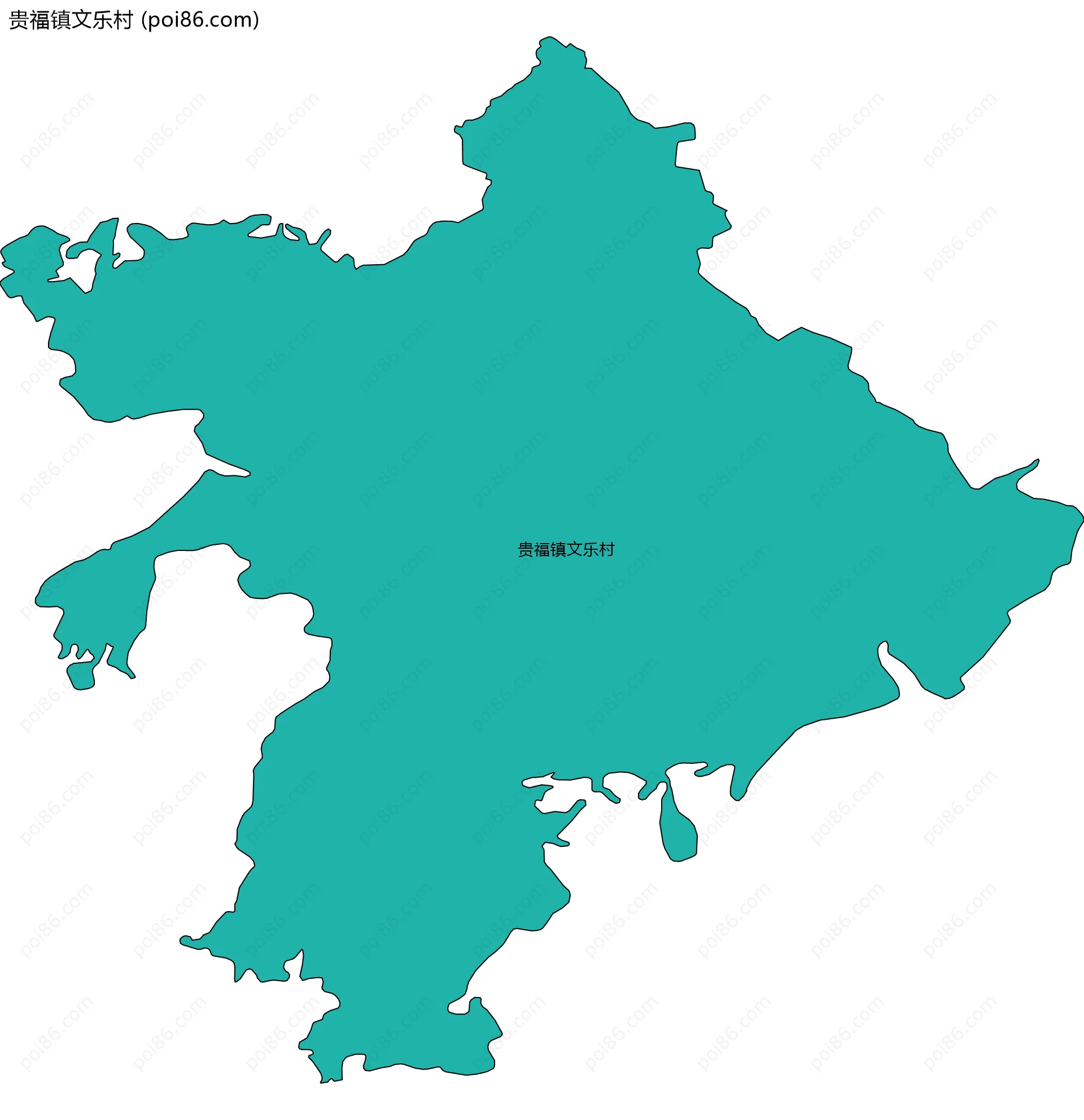 贵福镇文乐村边界地图