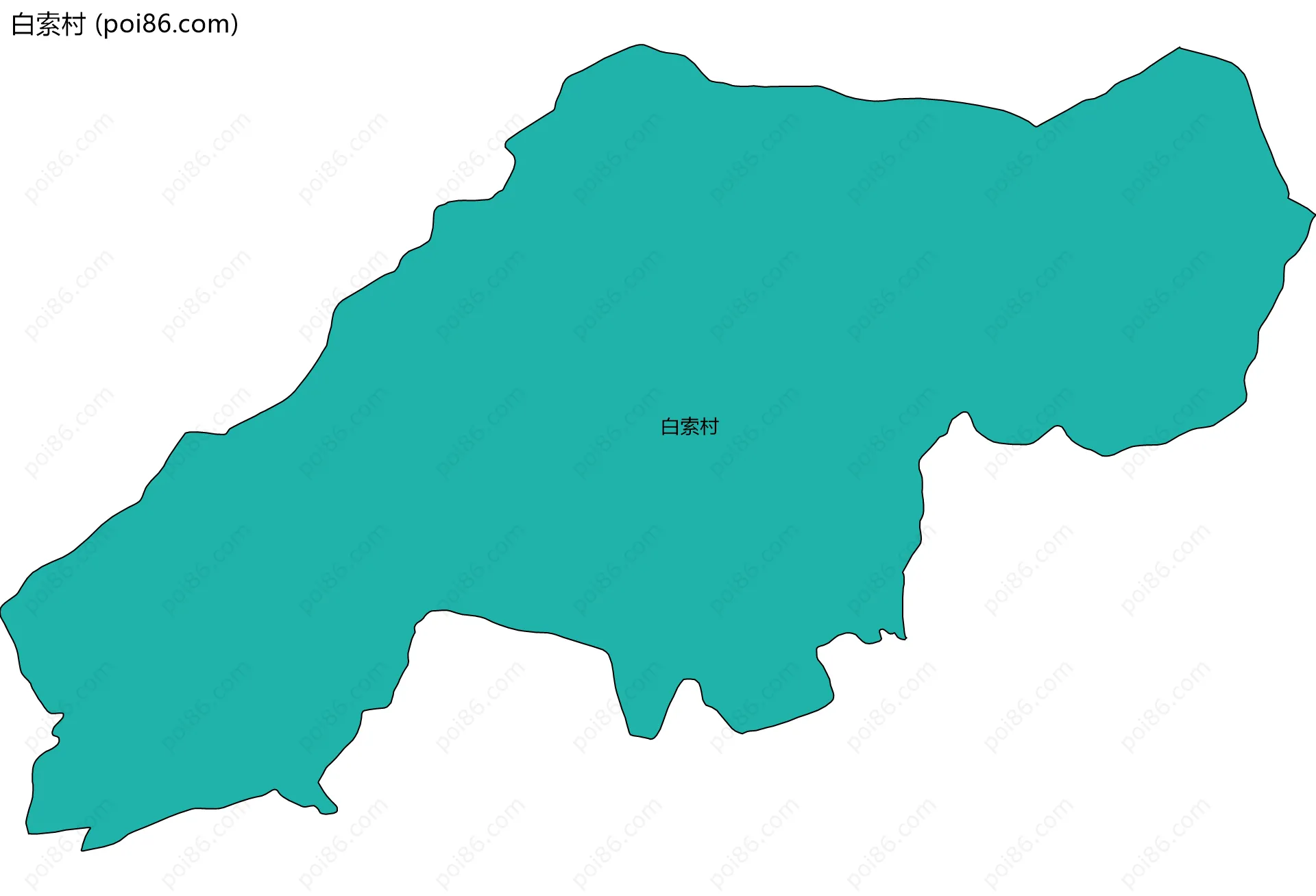白索村边界地图