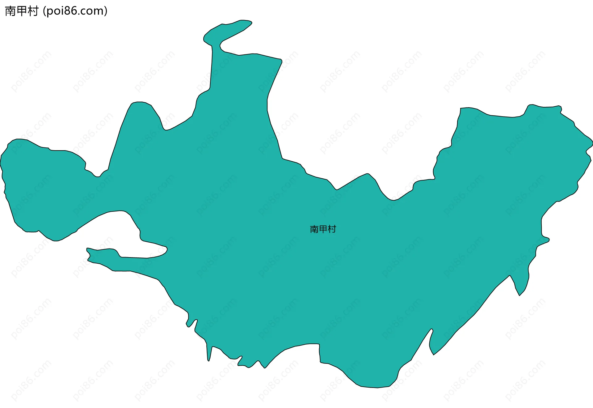 南甲村边界地图