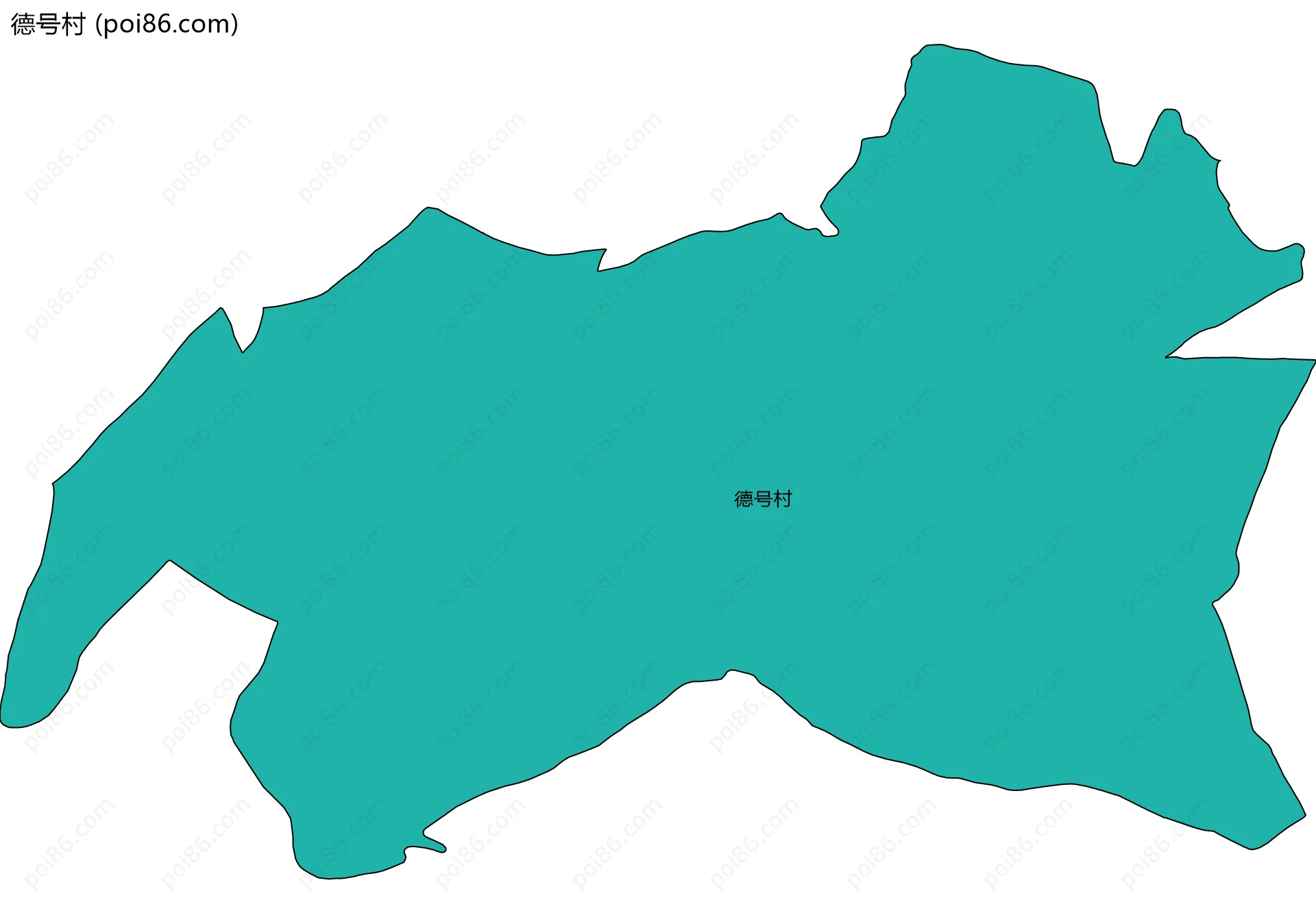 德号村边界地图