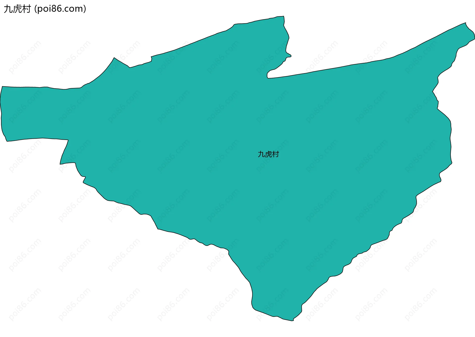 九虎村边界地图
