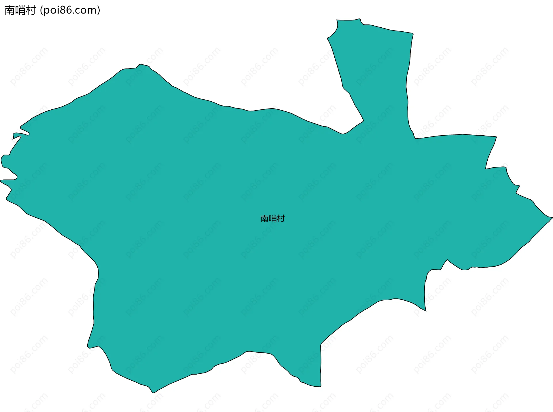 南哨村边界地图
