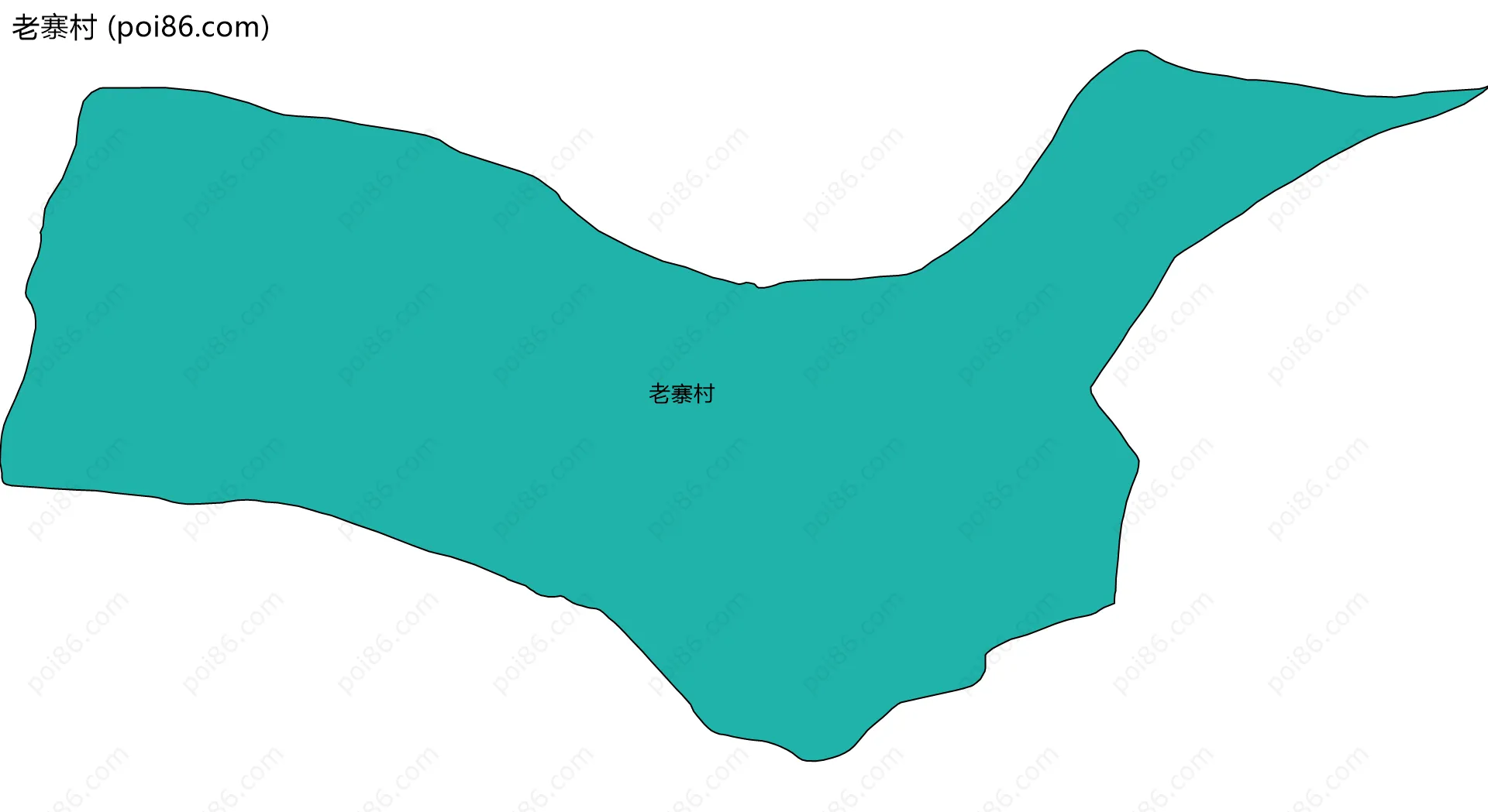 老寨村边界地图