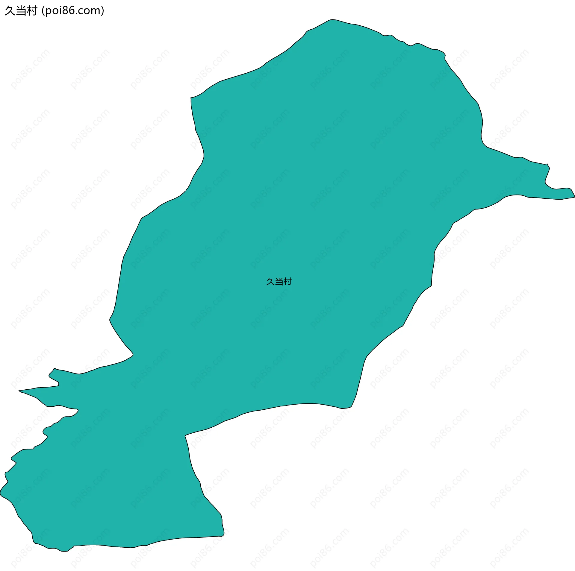 久当村边界地图