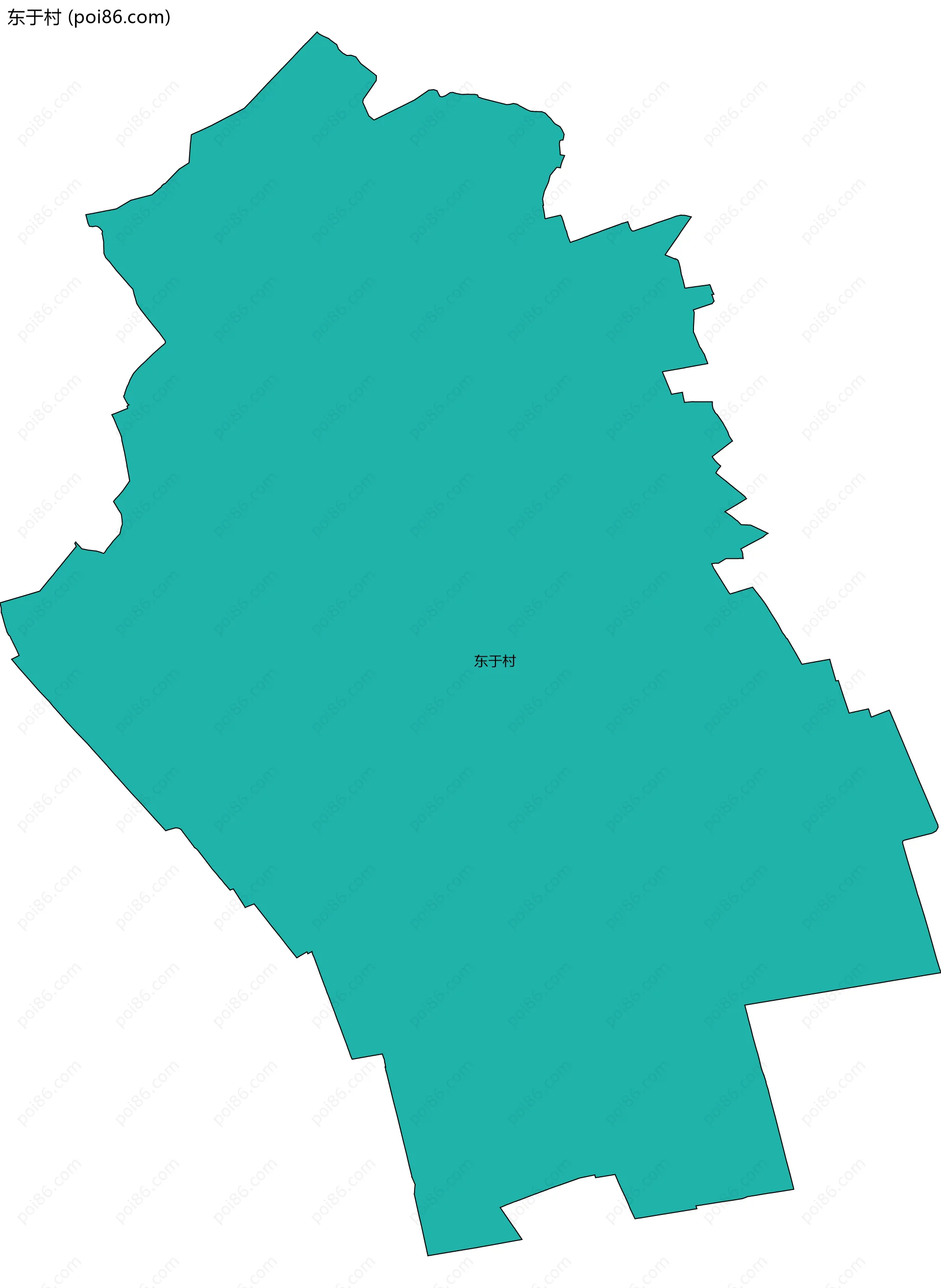 东于村边界地图