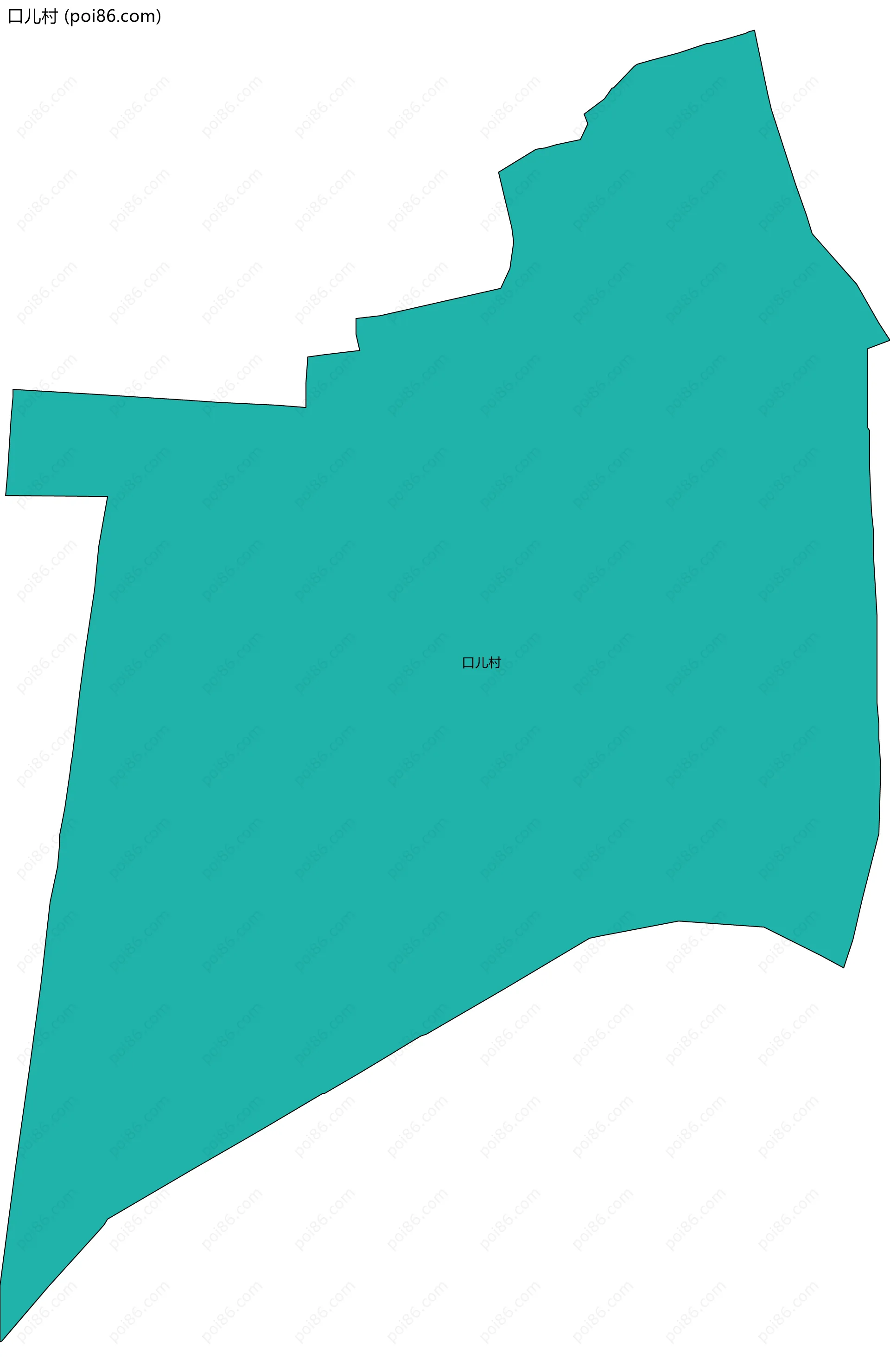 口儿村边界地图