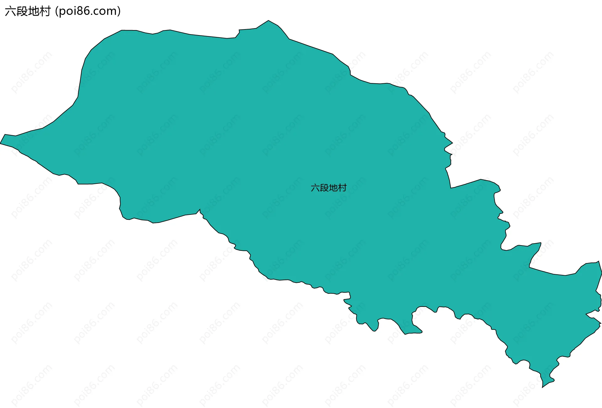 六段地村边界地图