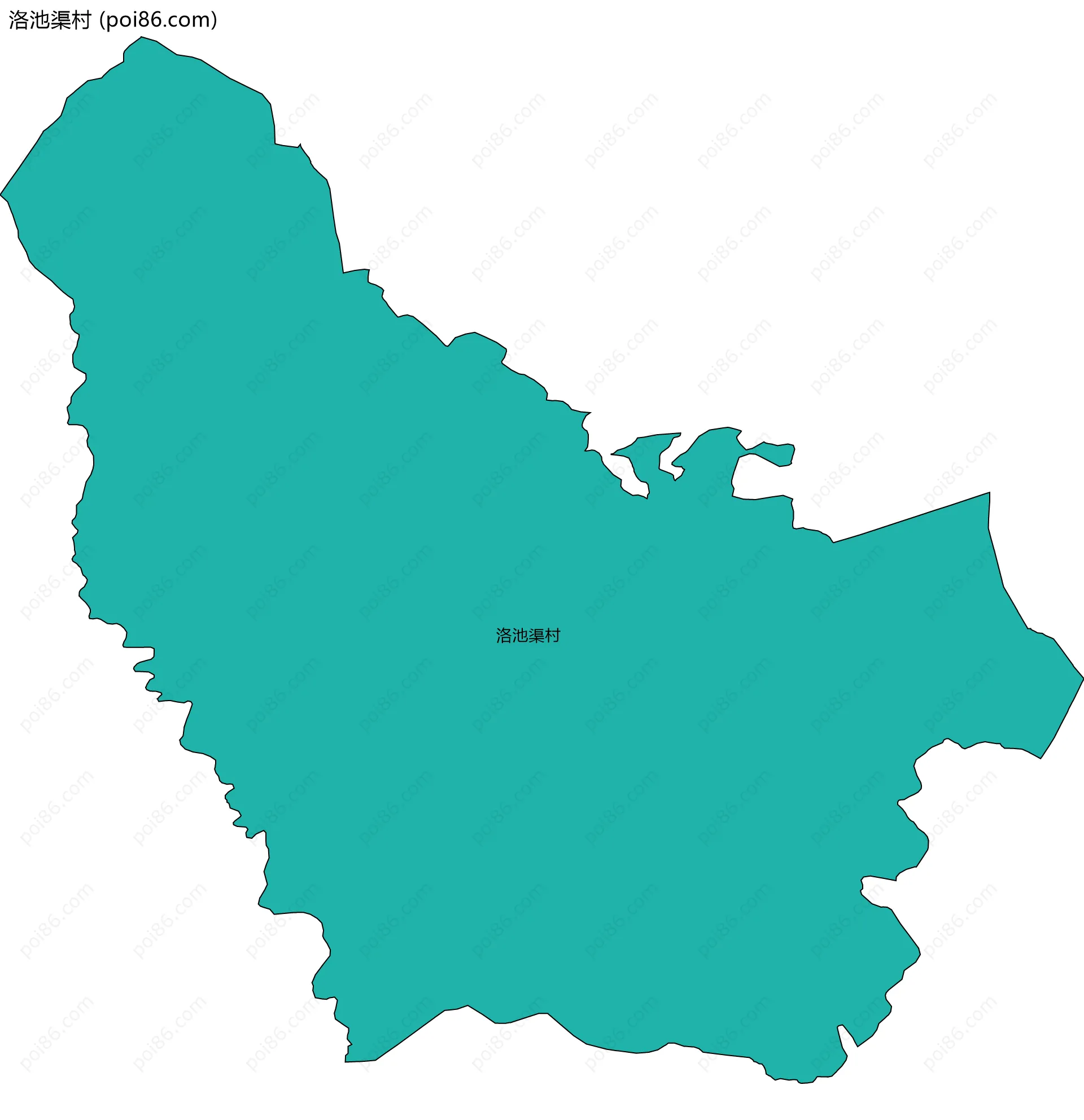 洛池渠村边界地图