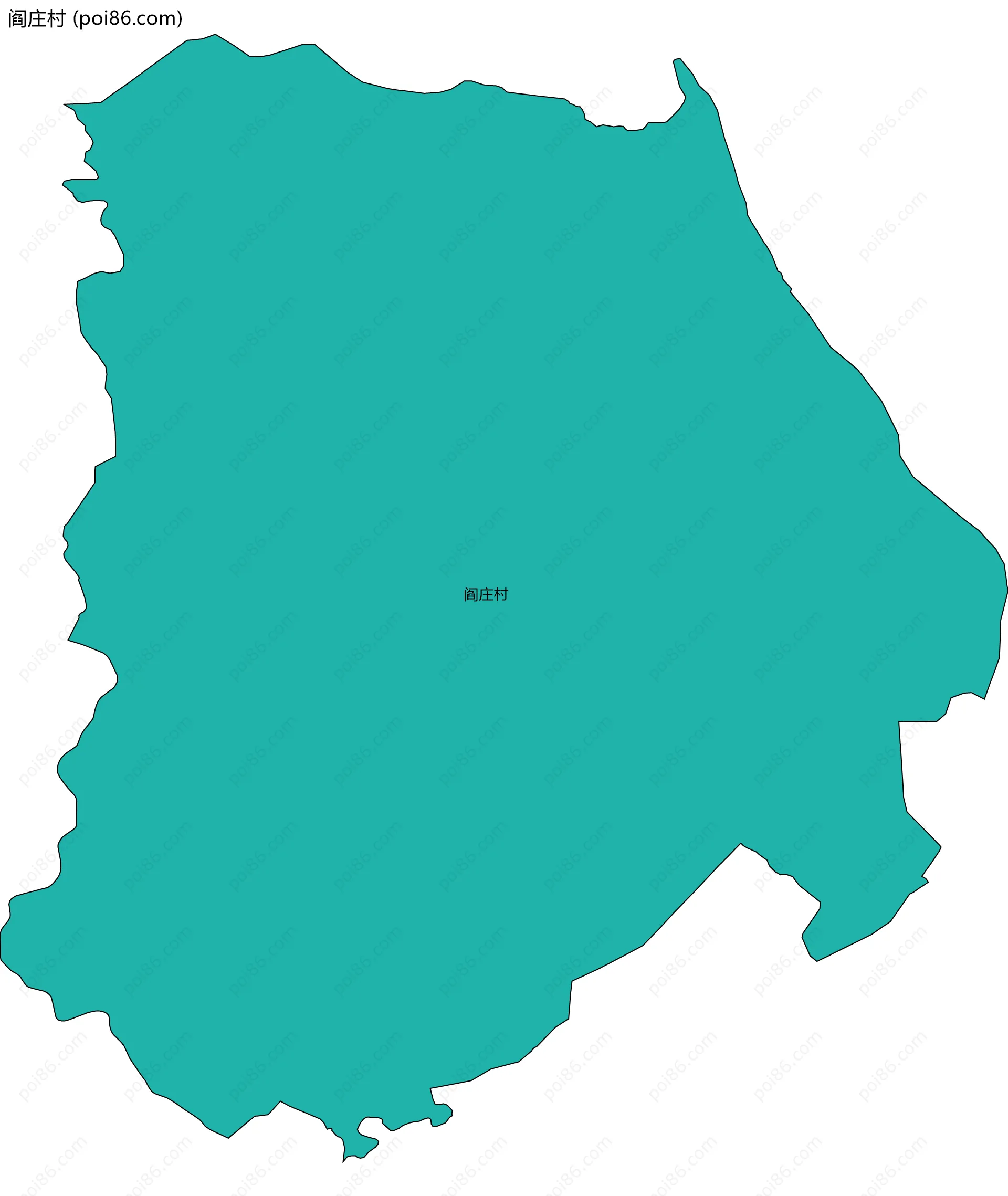 阎庄村边界地图