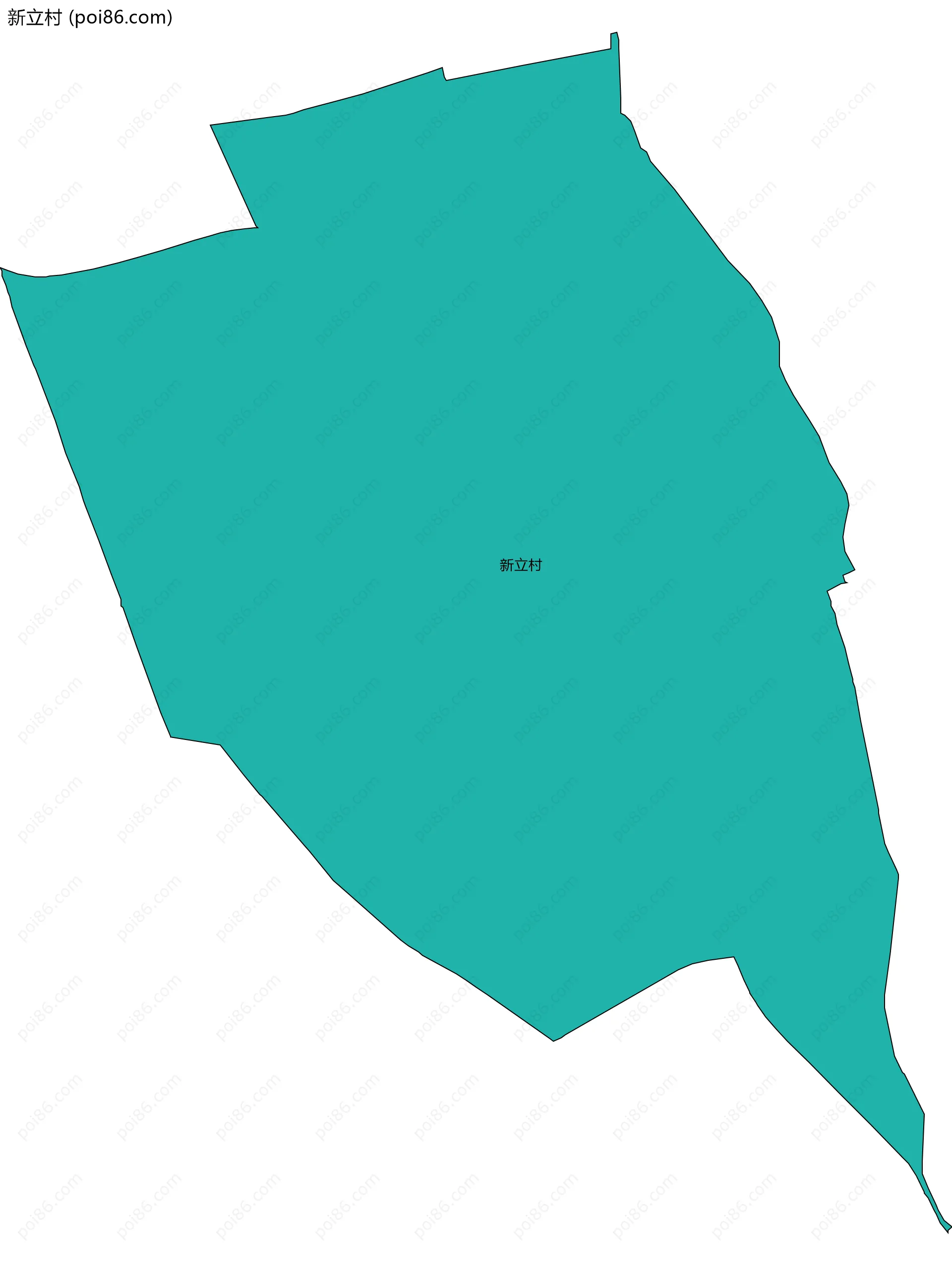 新立村边界地图