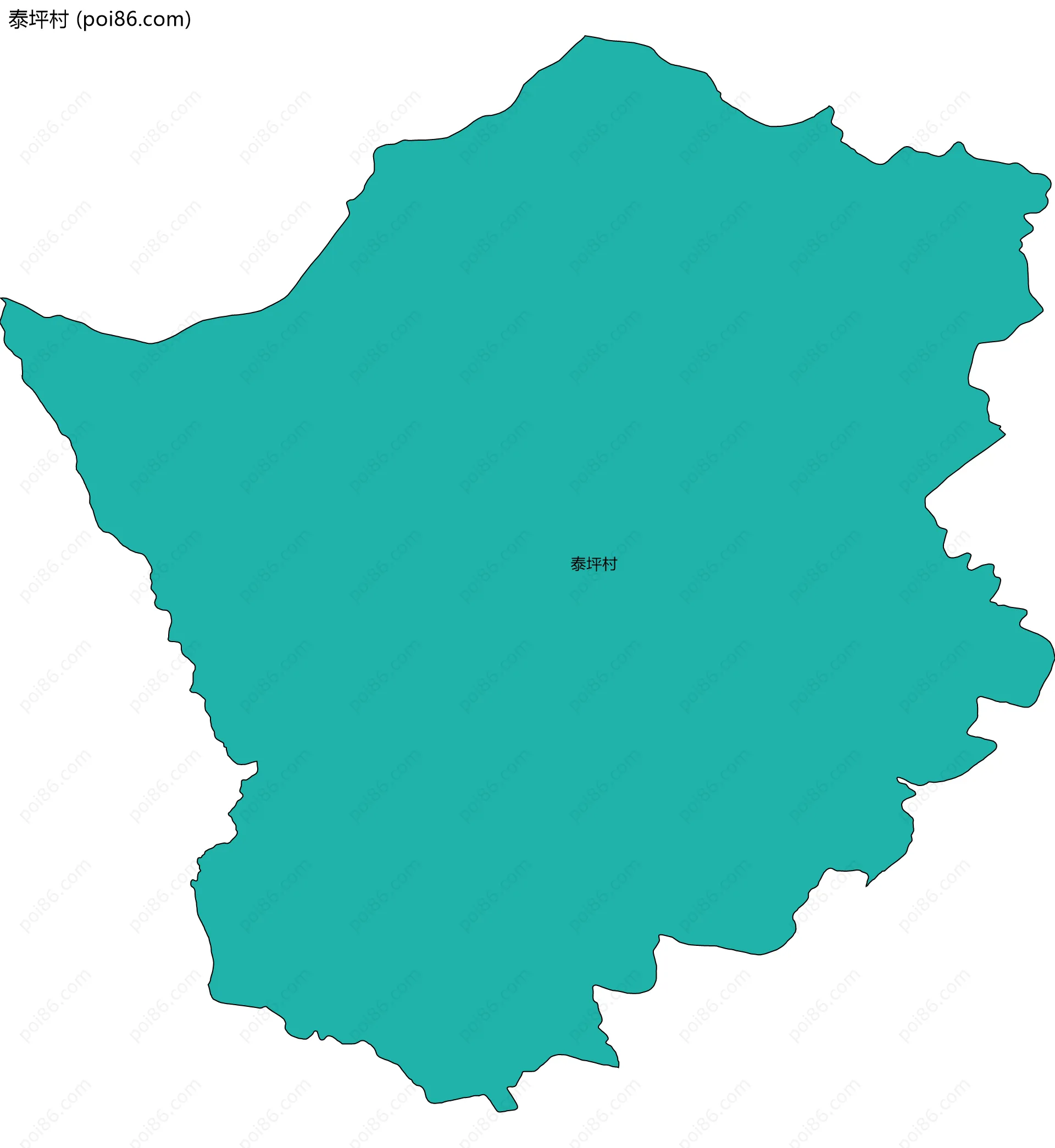 泰坪村边界地图