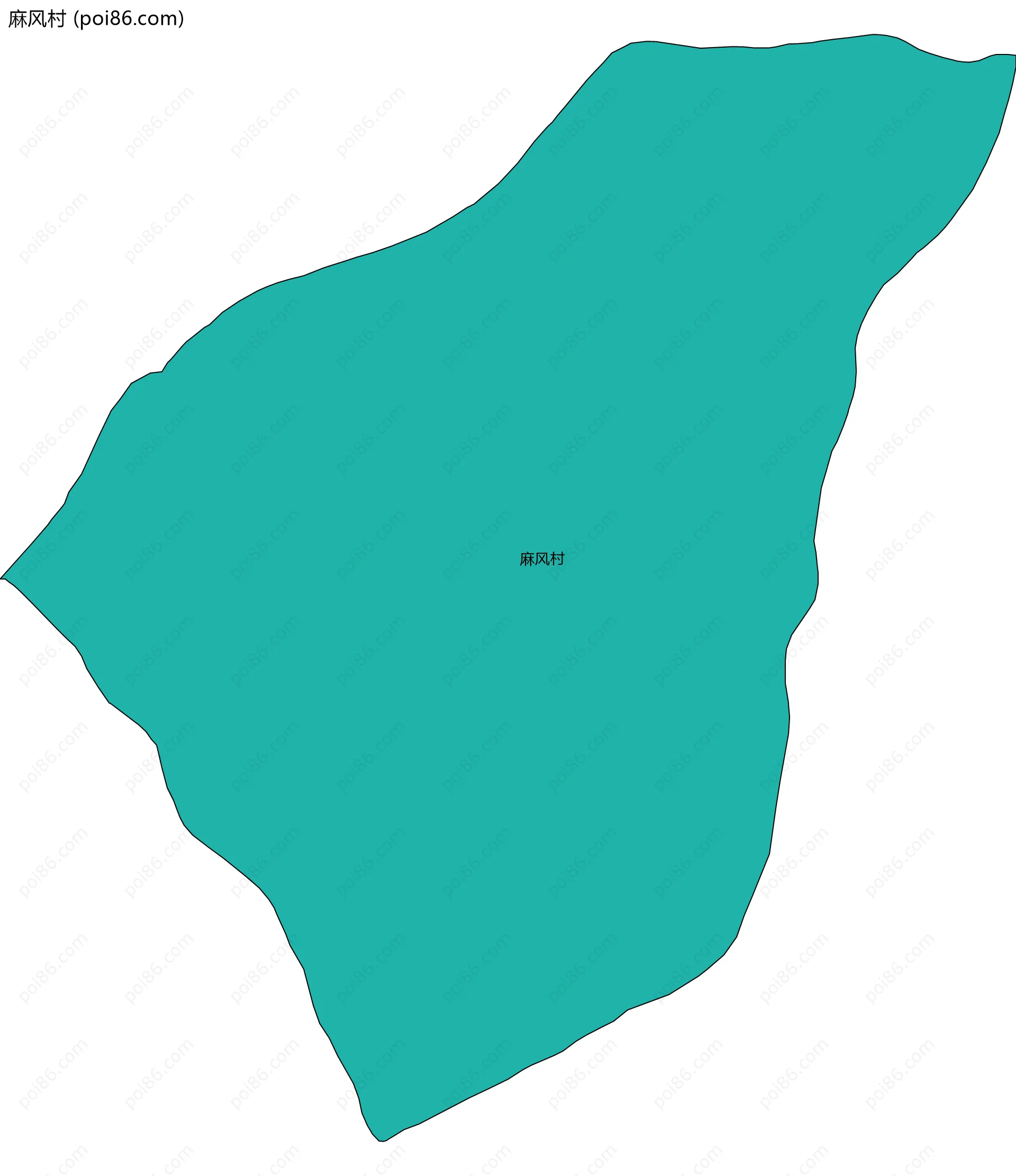 麻风村边界地图