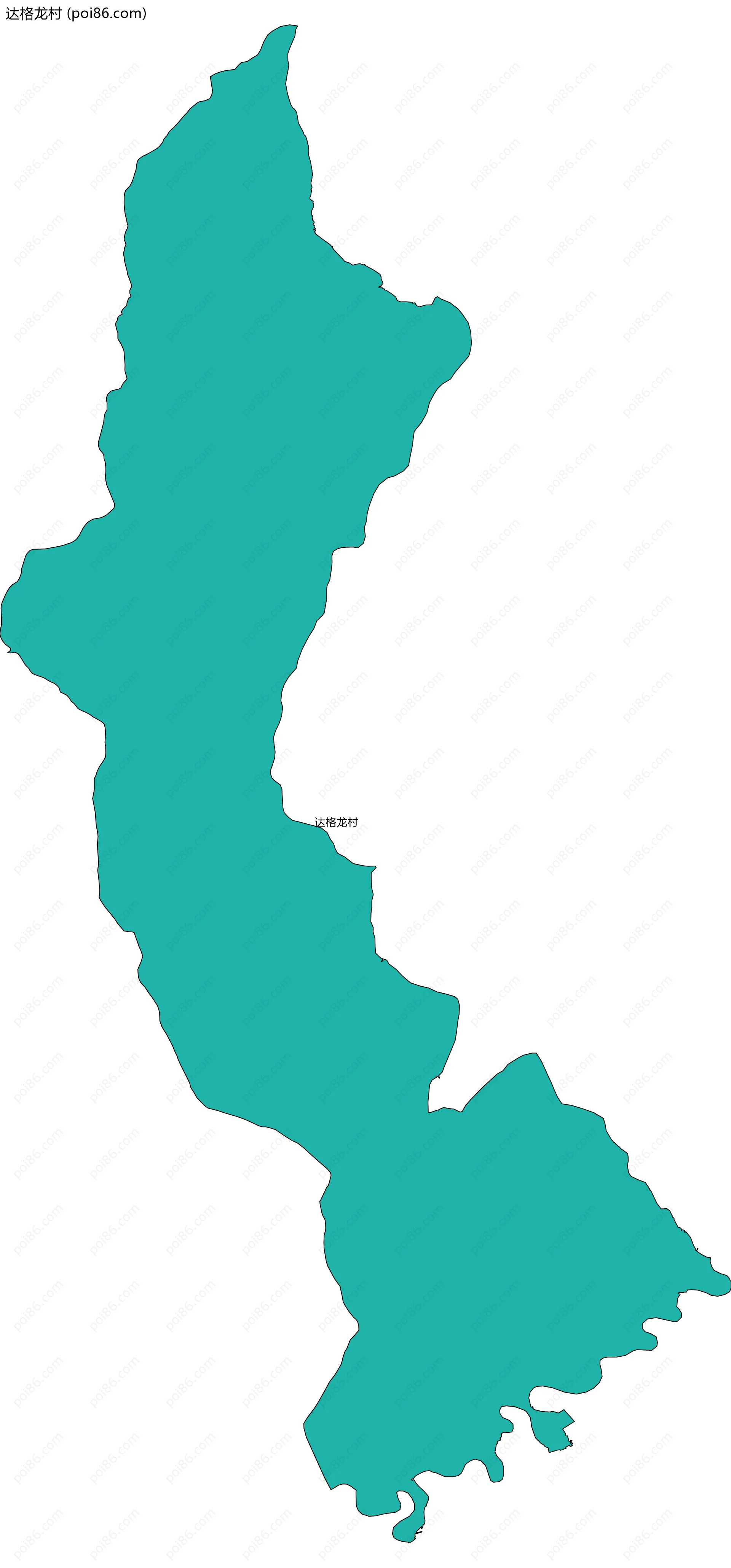 达格龙村边界地图