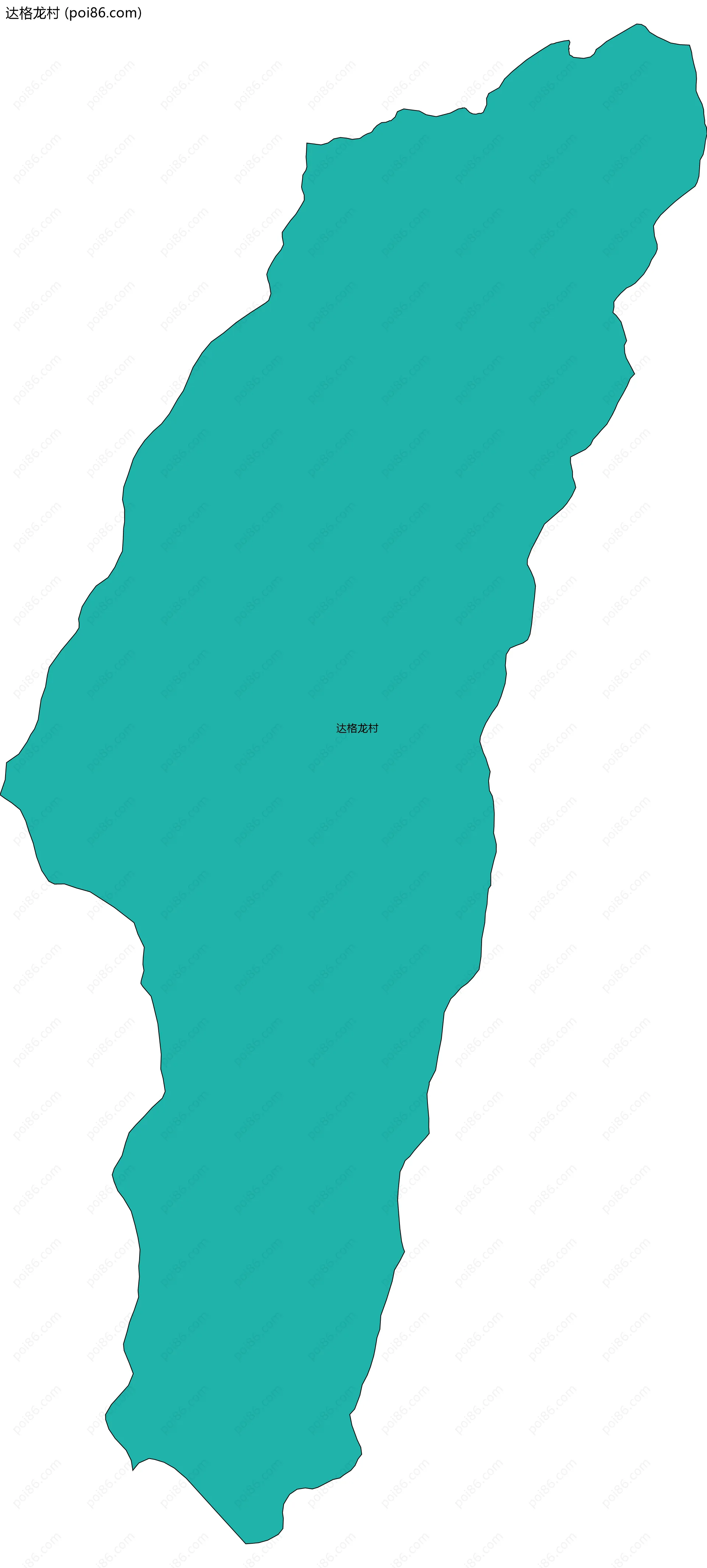 达格龙村边界地图