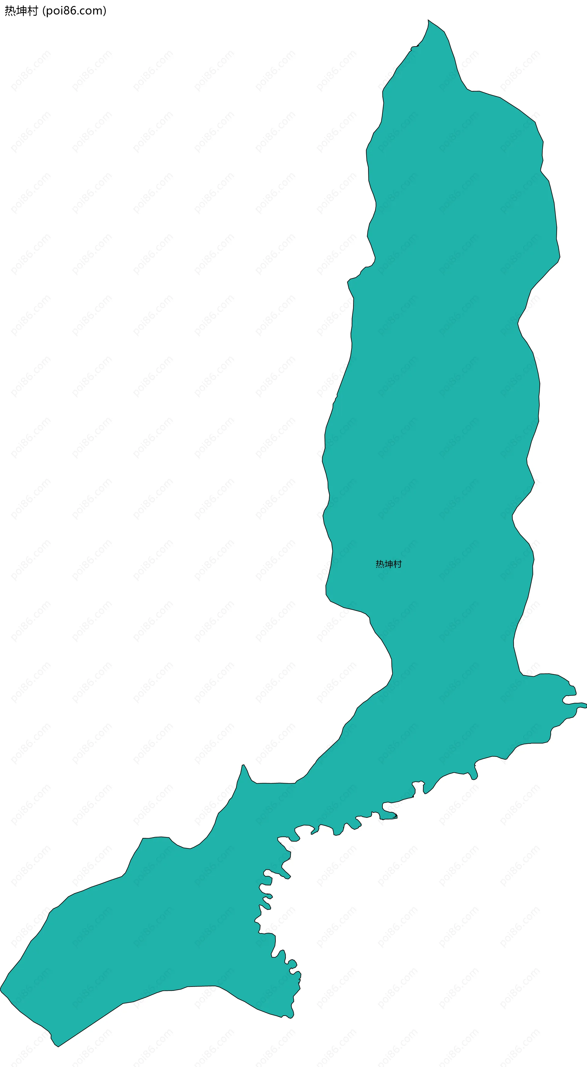 热坤村边界地图