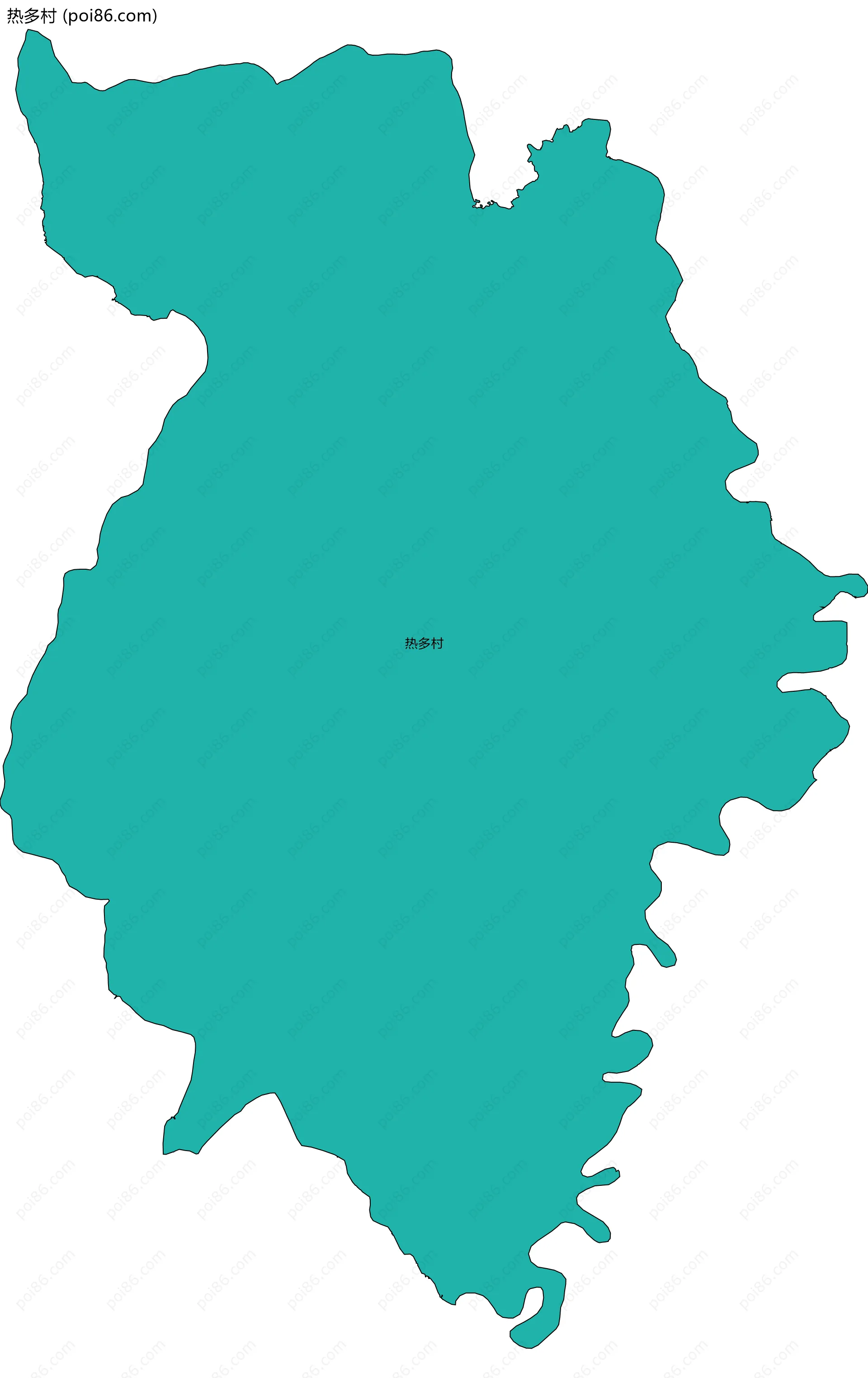 热多村边界地图